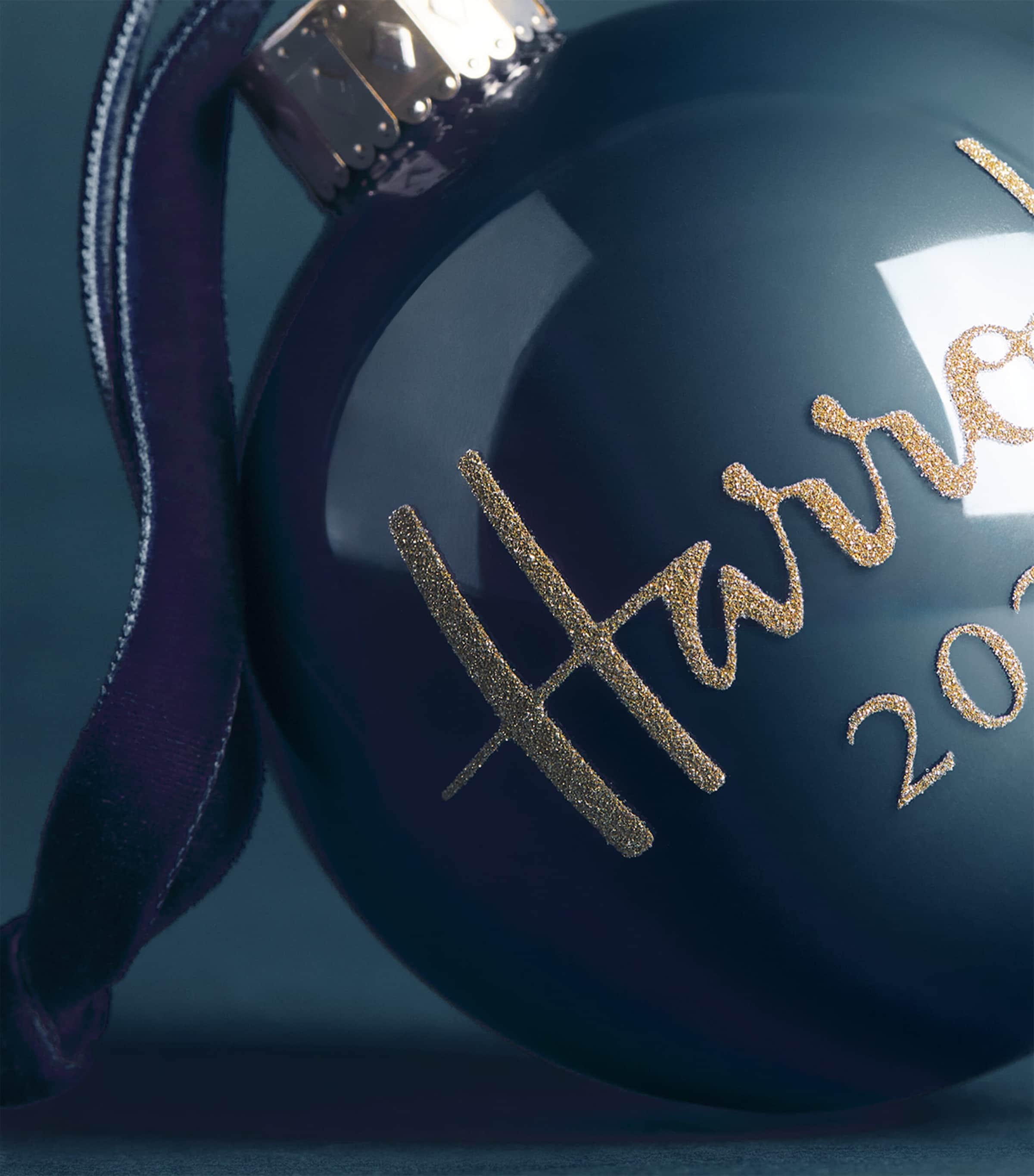 Harrods 2026 Year Bauble Navy Image 3