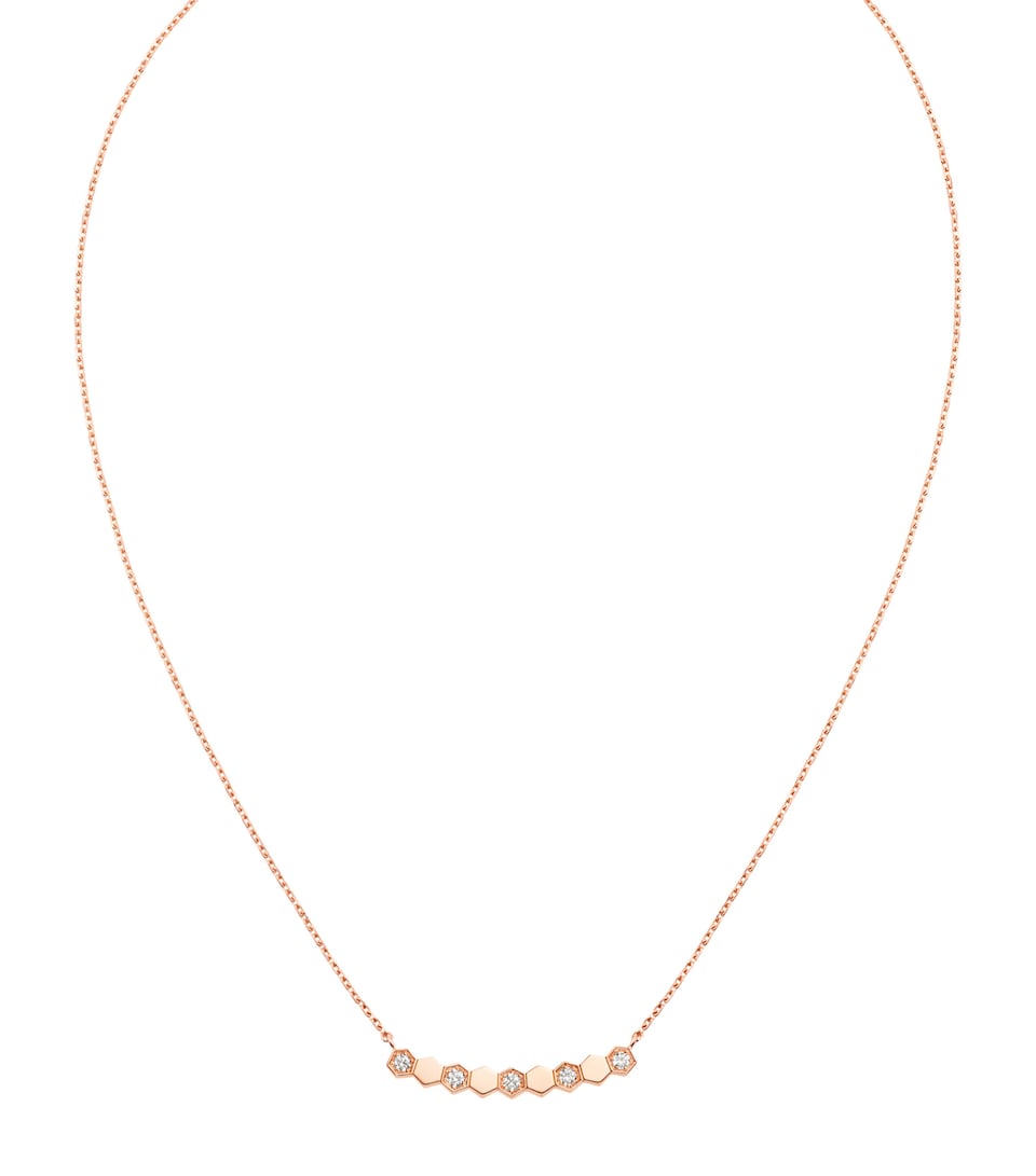 Rose Gold and Diamond Bee de Chaumet Pendant Necklace
