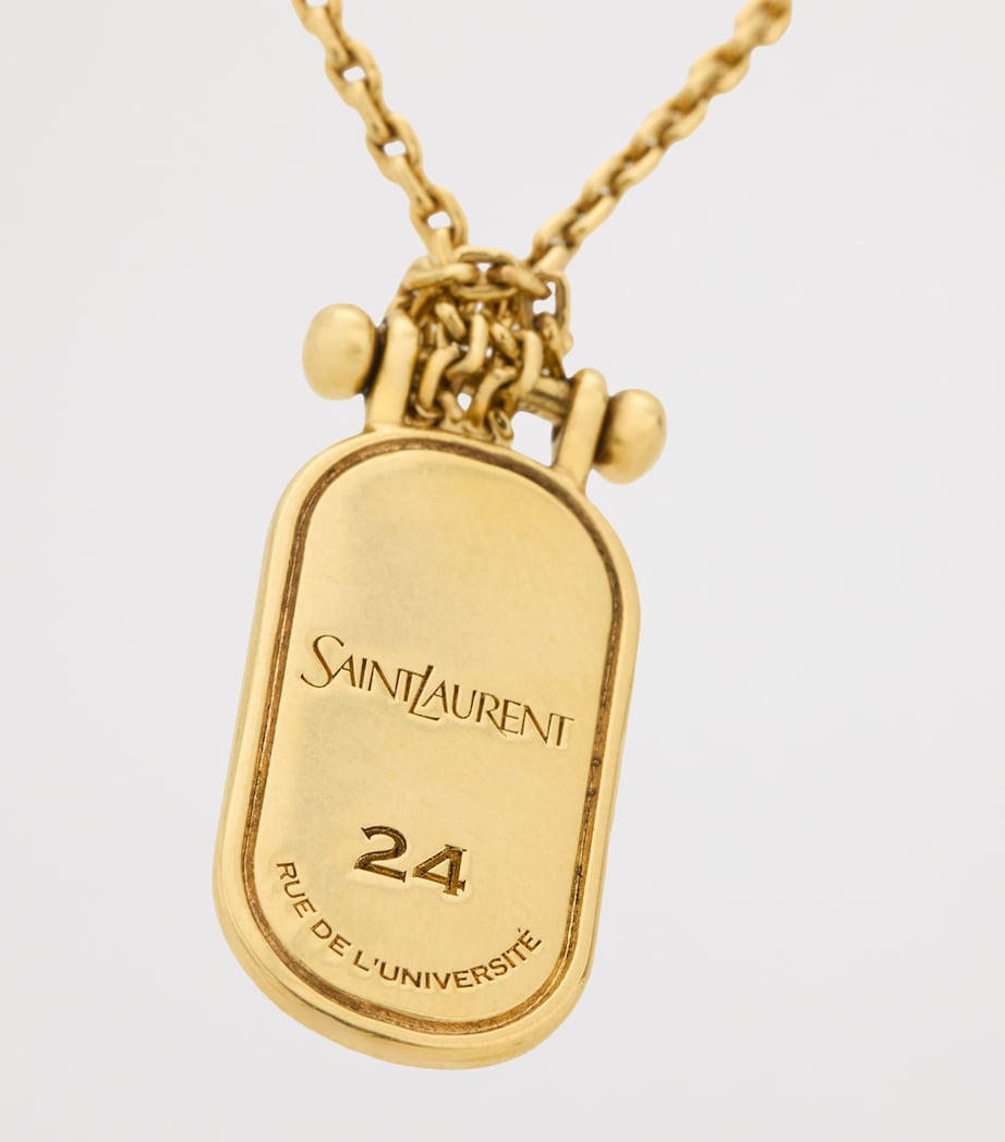 Saint Laurent Cassandre Tablet Necklace Image 4