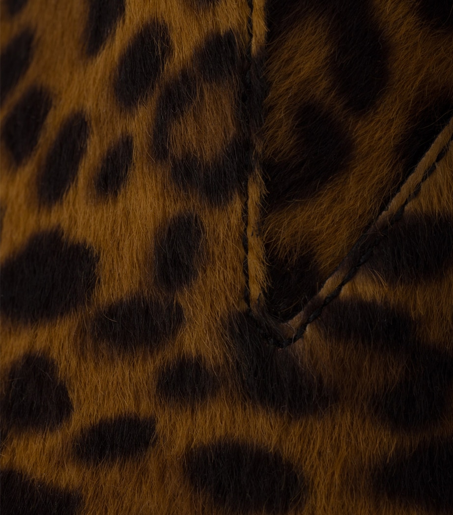 Leather Leopard Print Chelsea Boots F0151 Image 7