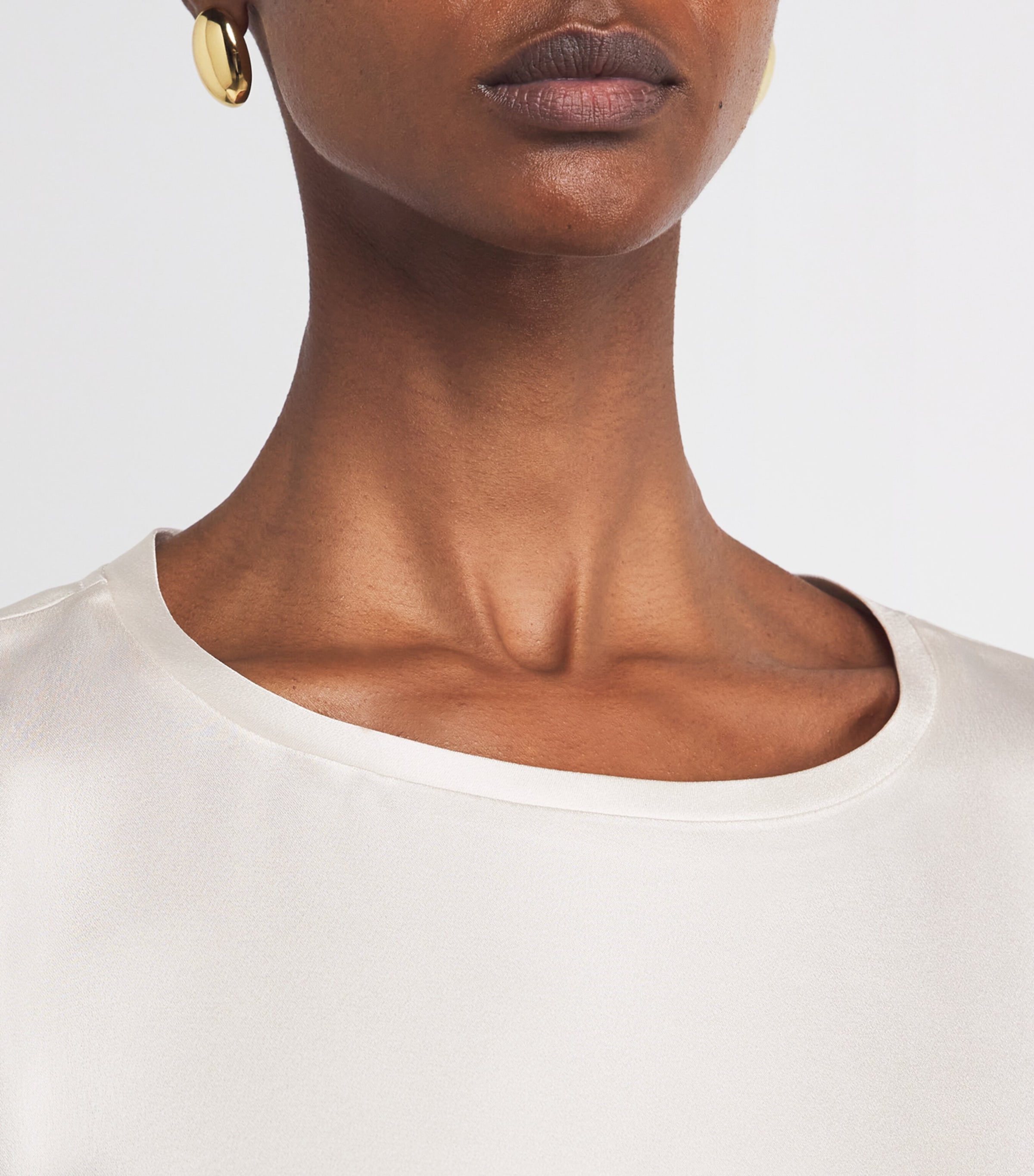 Satin T-Shirt BEIGE Image 6