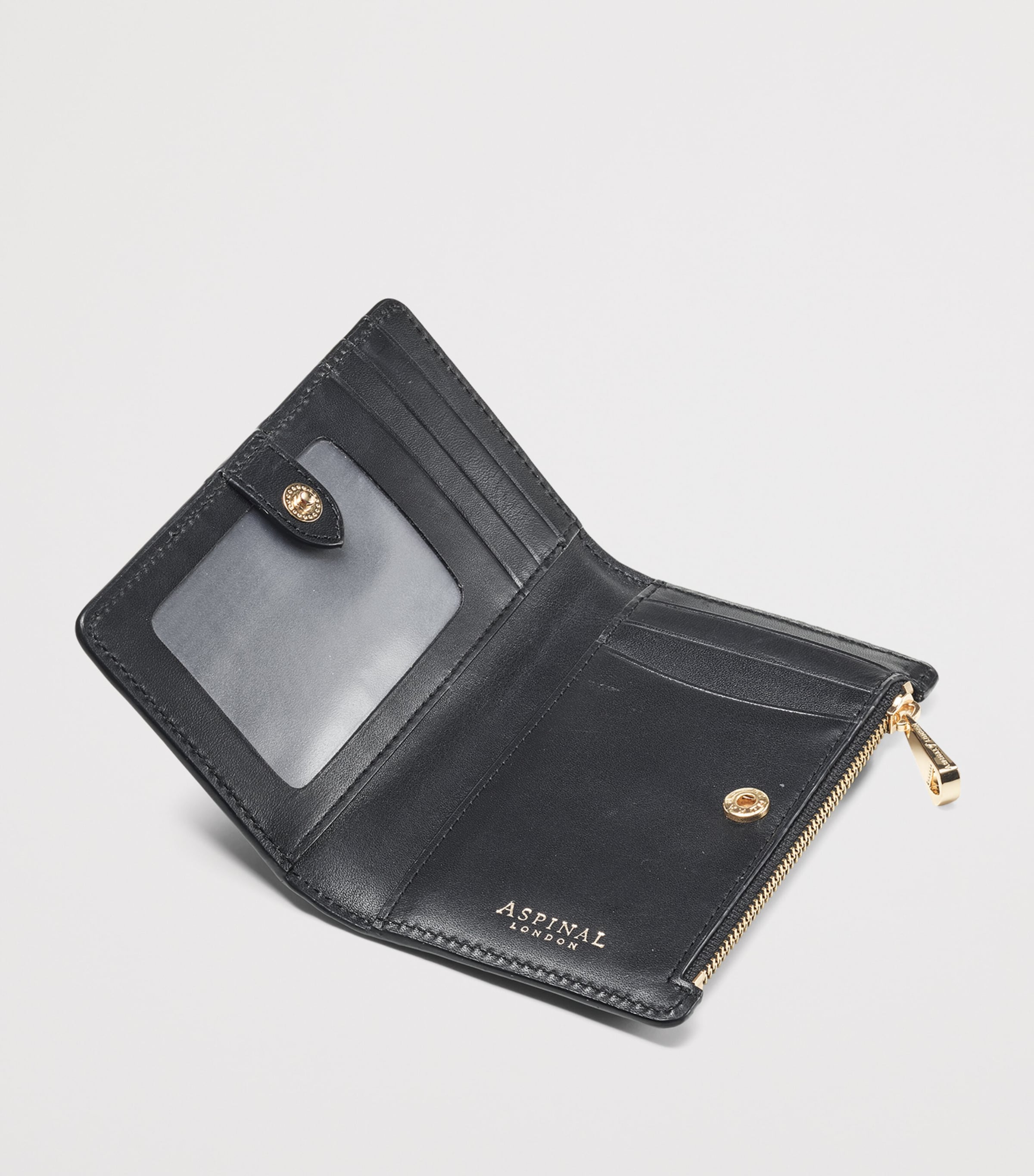 Small Leather Mayfair Purse BLACK Image 3