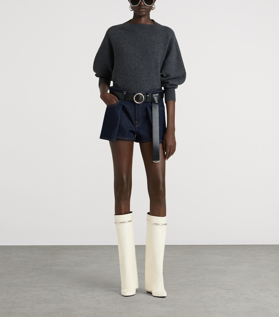 Givenchy Womens Wool Square-Neck Sweater Image 2