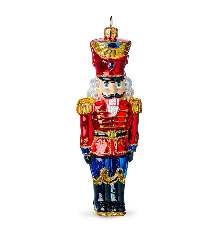 Glass Nutcracker Crunch Tree Ornament MULTI Image 1