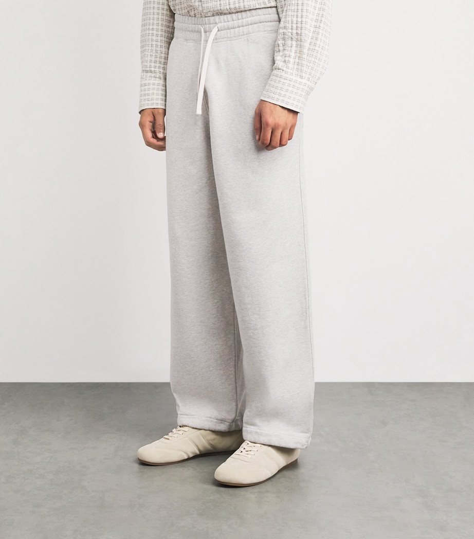 Picante Mens Organic Cotton Everyday Sweatpants Grey Marl Image 4