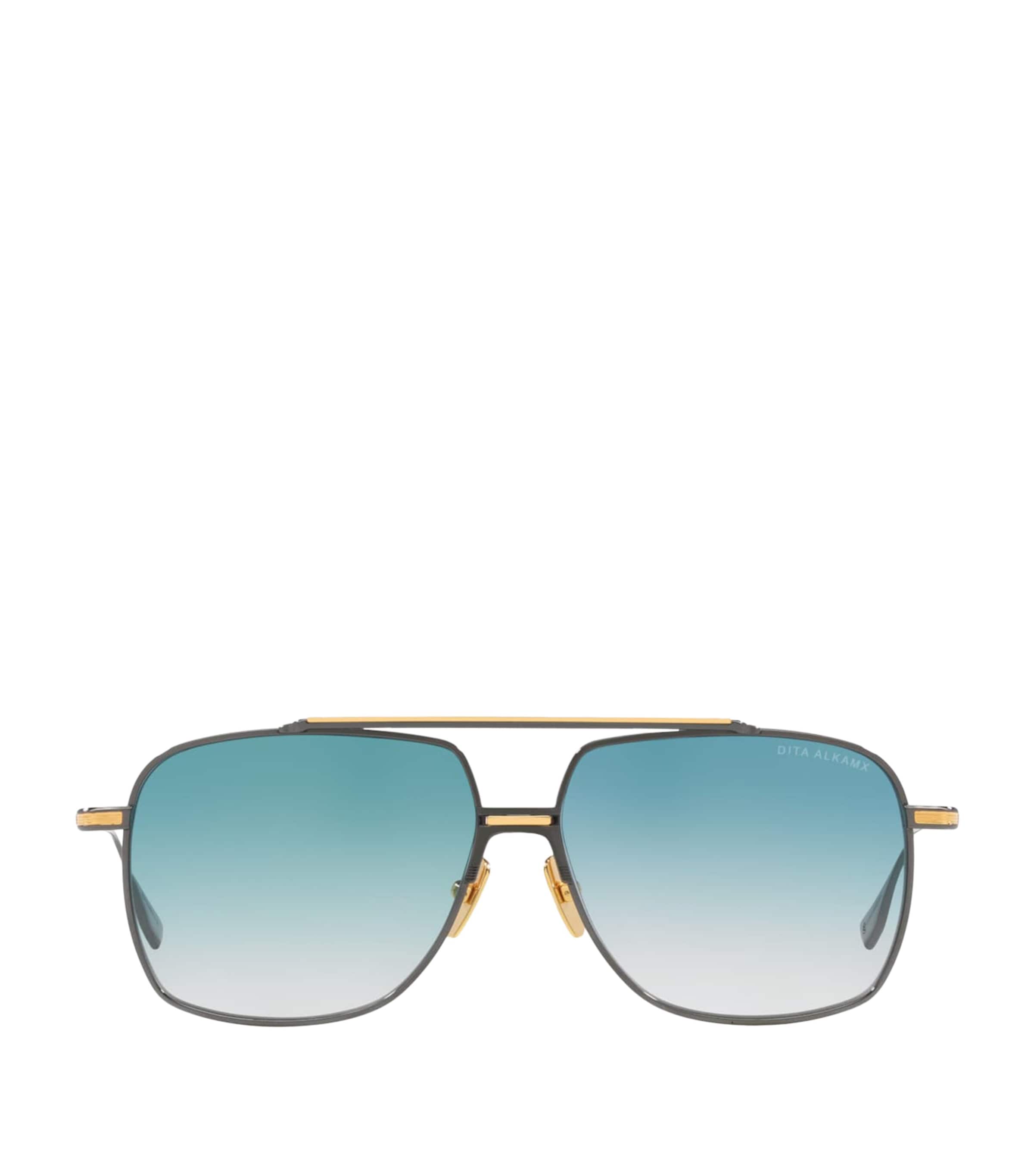 DITA Metal Alkamx Aviator Sunglasses Black Image 1