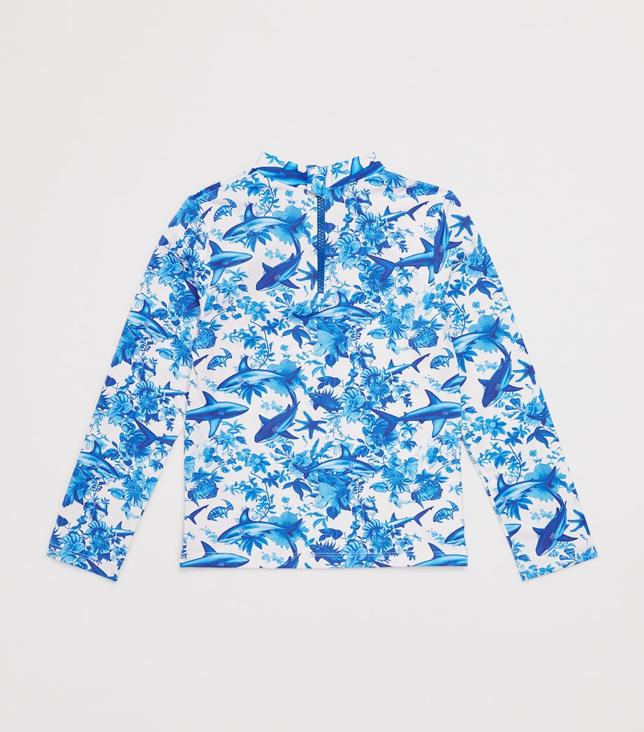 x Rick Dick UV Protection Rash Guard Top (2-12 Years) 01024H SHARKTOILE 01 Image 2