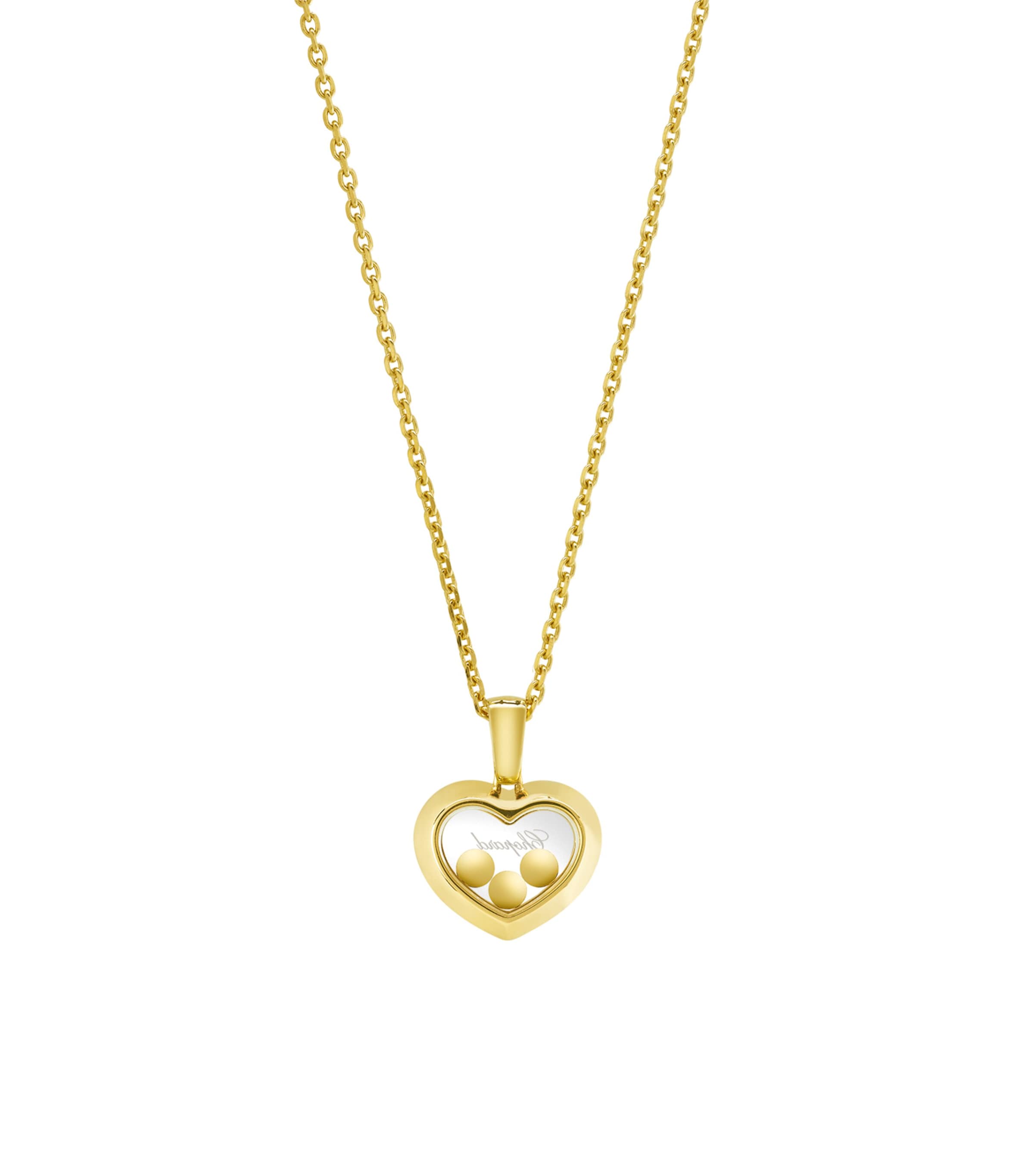Yellow Gold and Diamond Happy Diamonds Icons Pendant Necklace 18K YELLOW GOLD Image 3