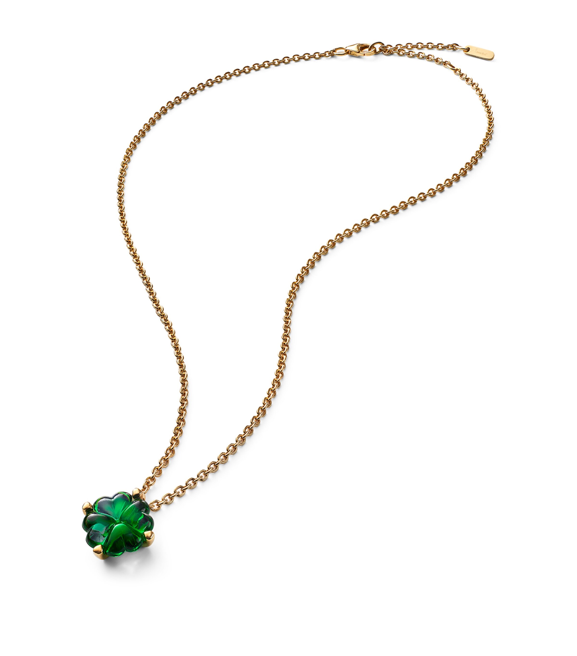 Baccarat Gold Vermeil and Crystal Trèfle Choker Clear Image 1