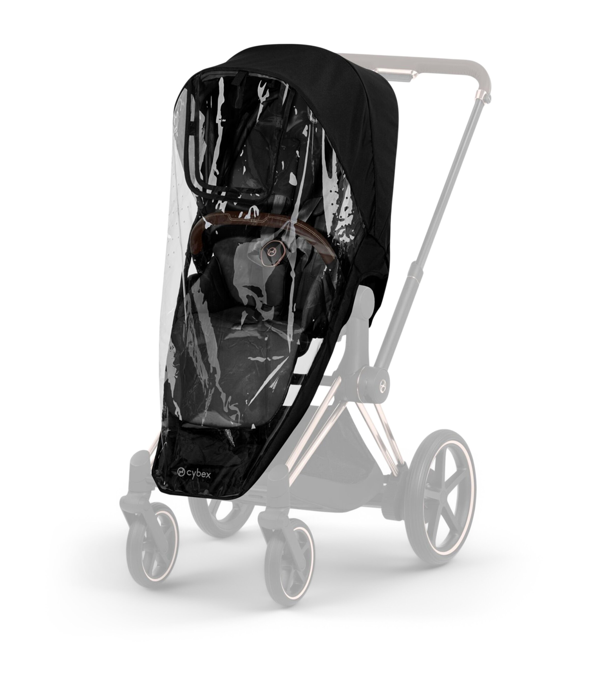 Cybex e-PRIAM Pushchair and Carrycot – Platinum Style Collection Sepia Black Image 13