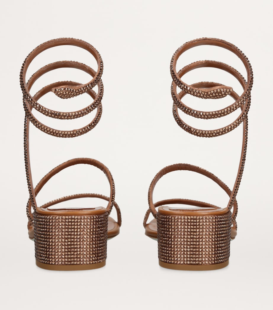 Leather Cleo Sandals 40 BROWN Image 2