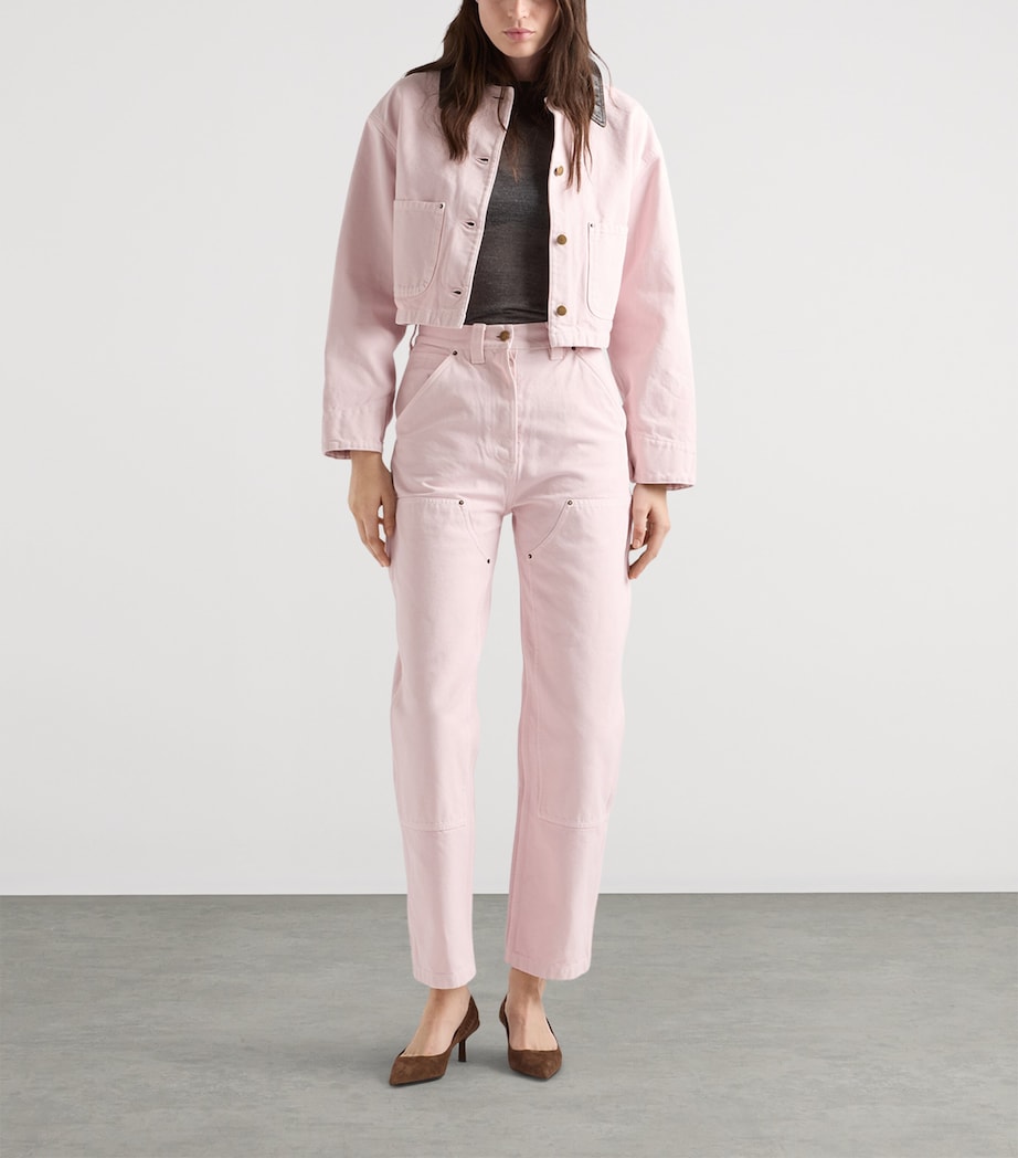 Prada Womens Cotton Canvas Cropped Jacket Image 2