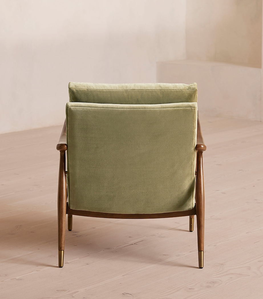 Soho Home Velvet Theodore Armchair Lichen Image 3