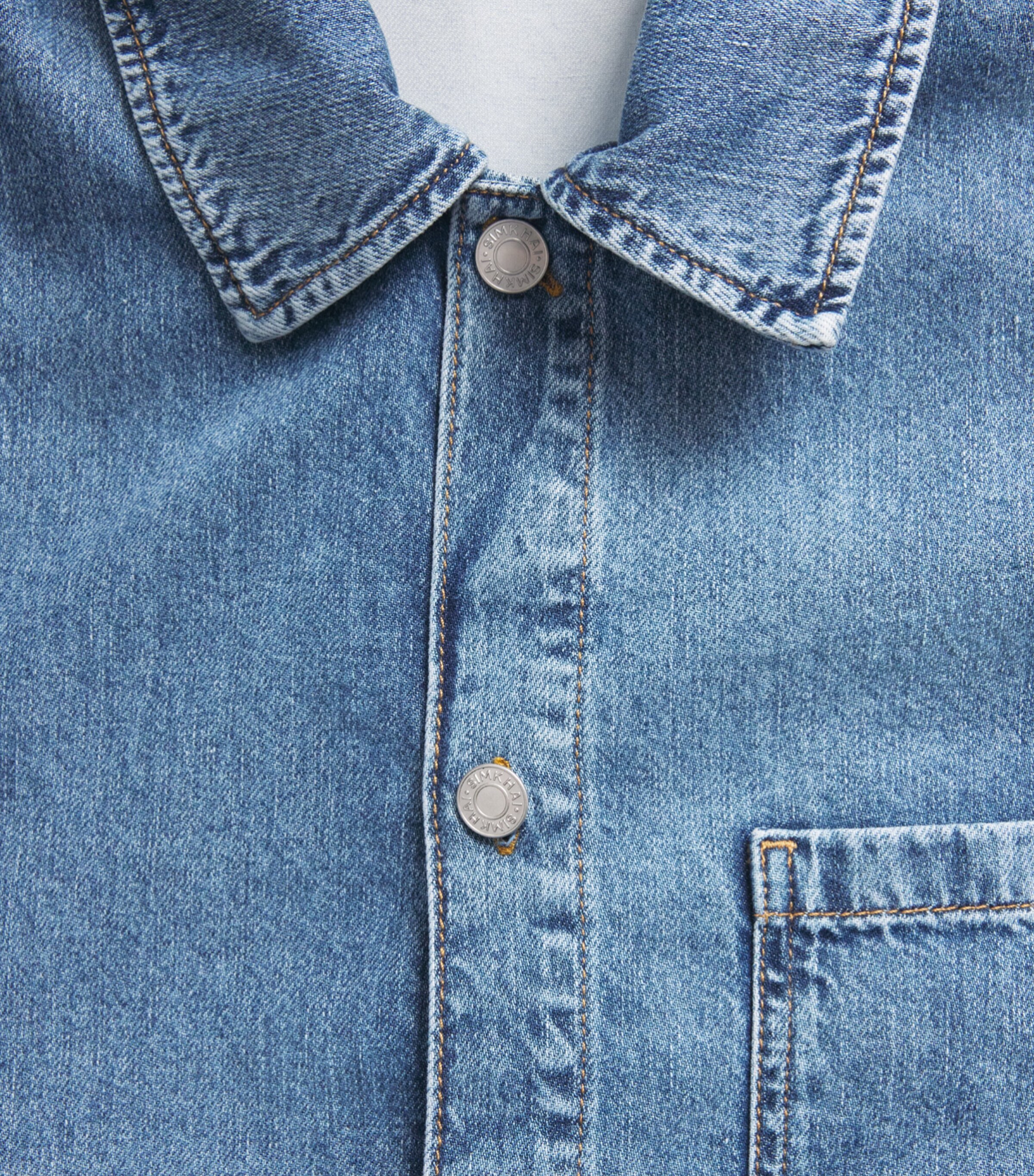 Simkhai Mens Ardent Denim Shirt Powell Image 6