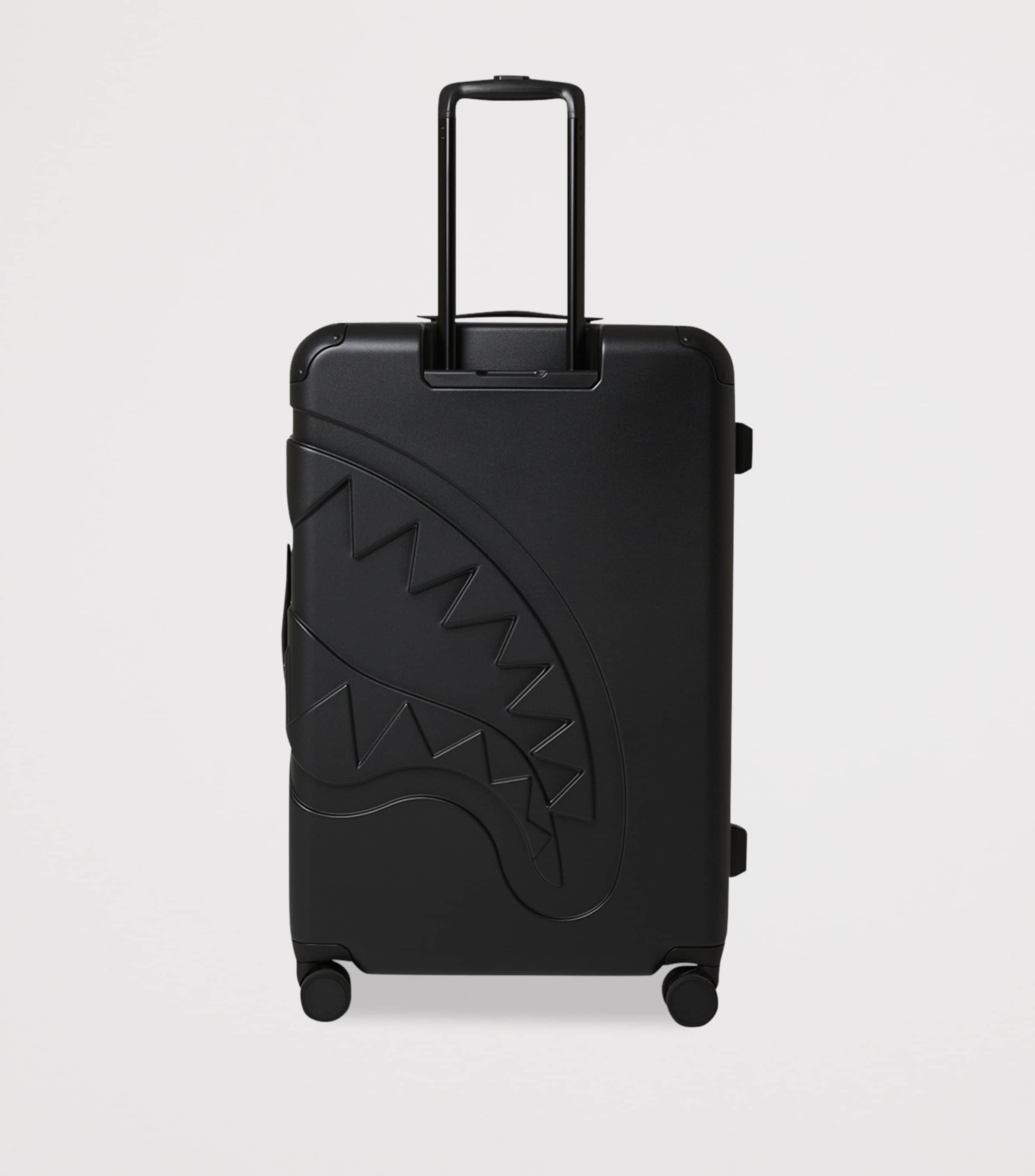 Embossed Check-In Suitcase (79cm) BLACK Image 2