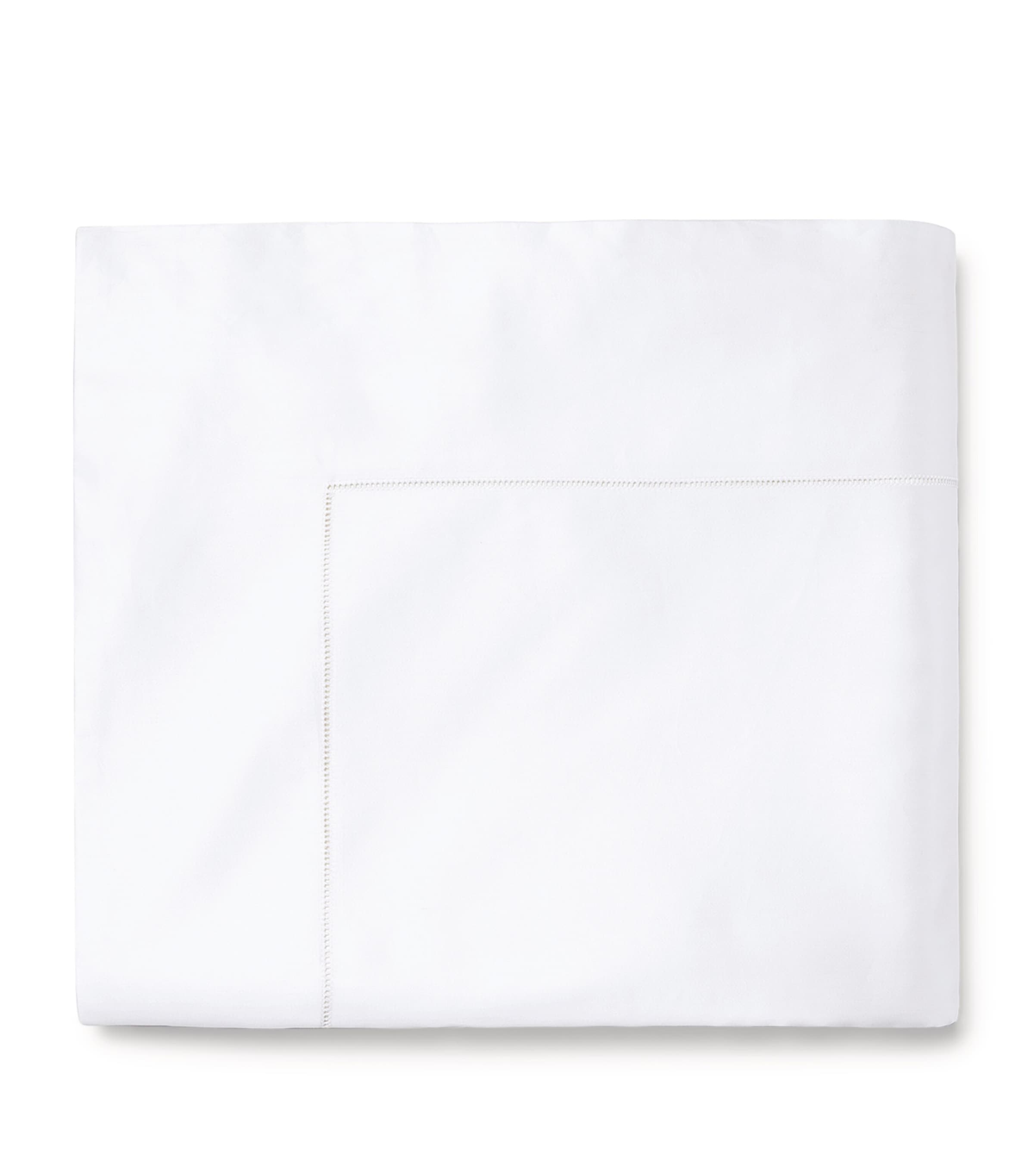 Sferra Giza 45 Super King Flat Sheet (300cm x 270cm) White Image 2
