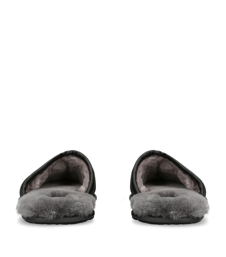 Suede Scuff Slippers BLACK Image 2