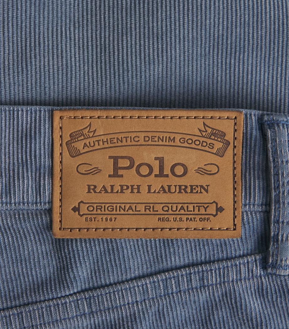 Cotton Corduroy Straight Fit Trousers FADED NAVY Image 5