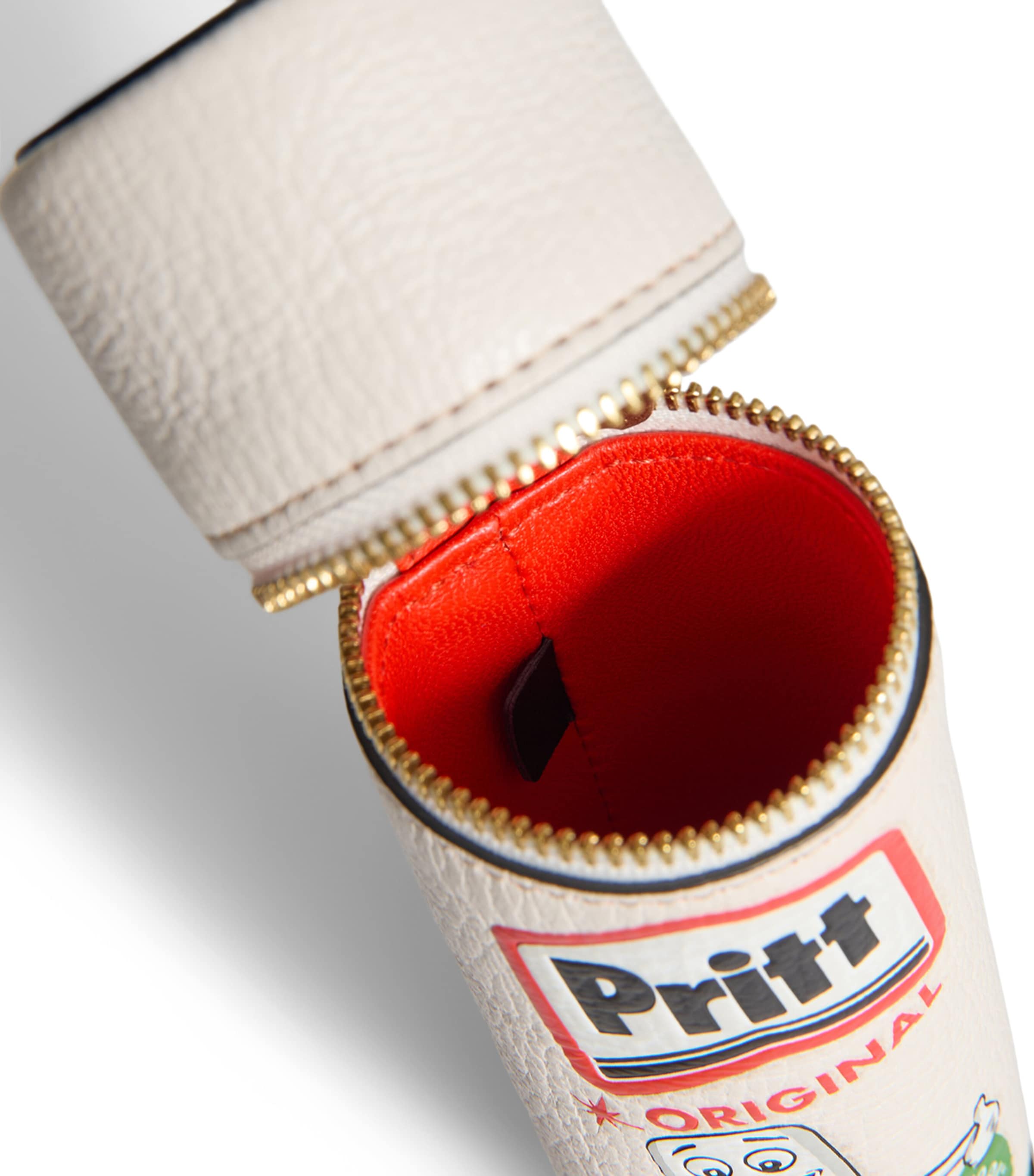 Leather Pritt Stick Pencil Case OPTIC WHITE Image 6