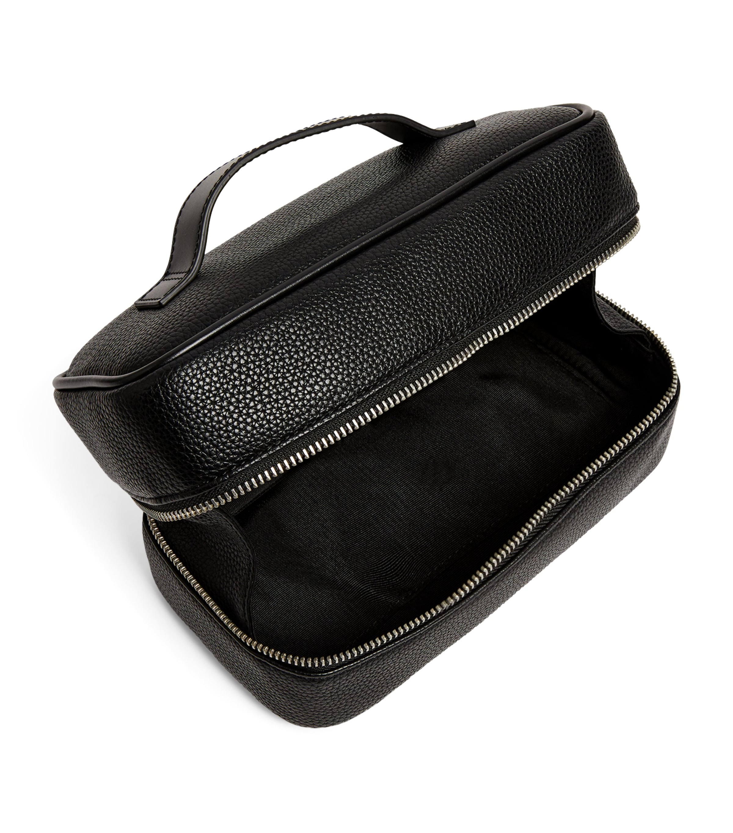 Grained Wash Bag BLACK Image 2