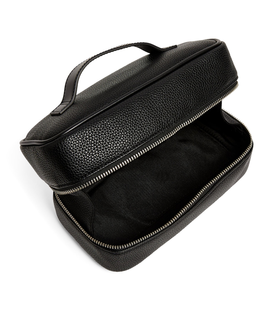 Grained Wash Bag BLACK Image 2