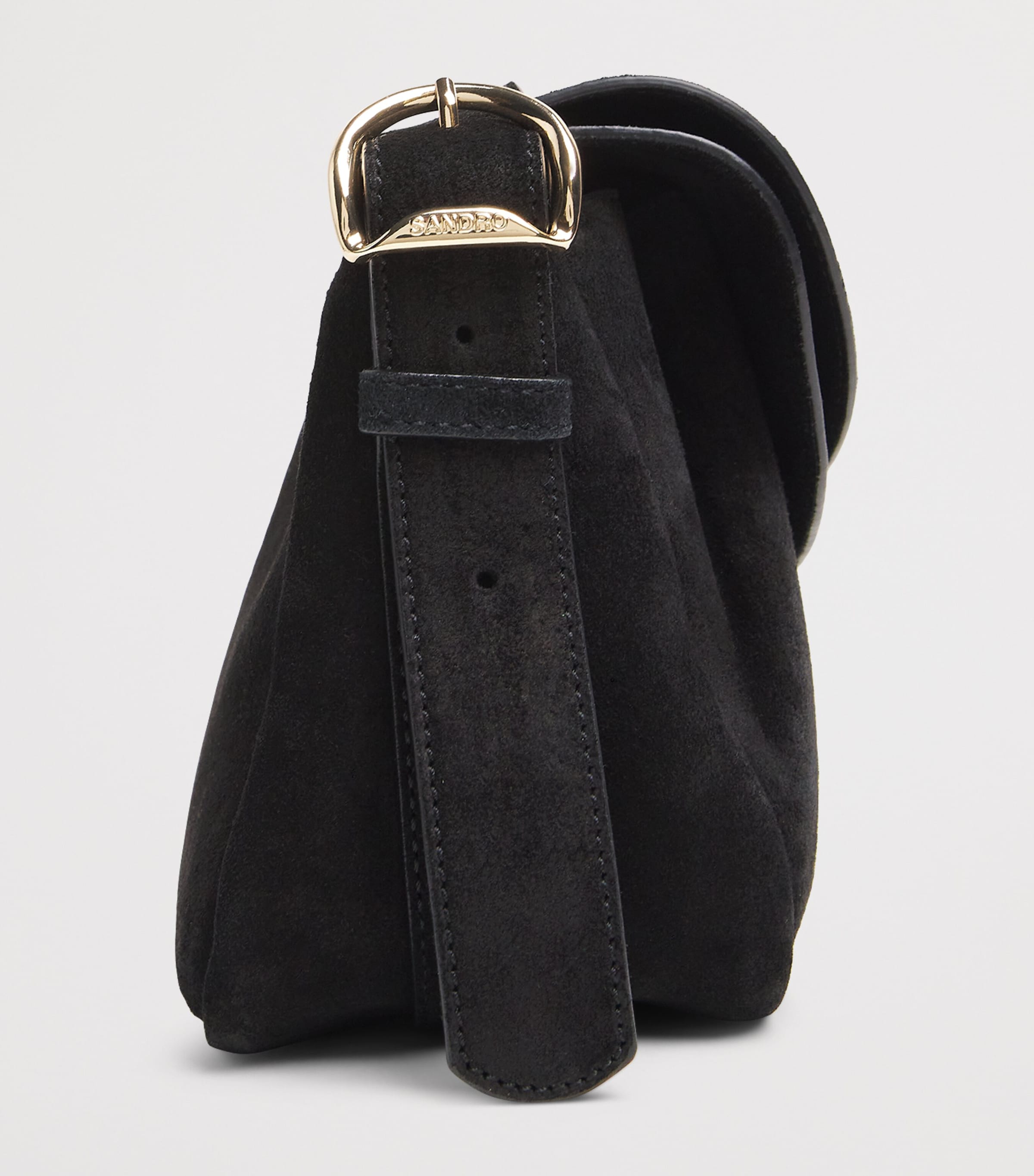 Suede Le Mambo Shoulder Bag BLACK Image 3