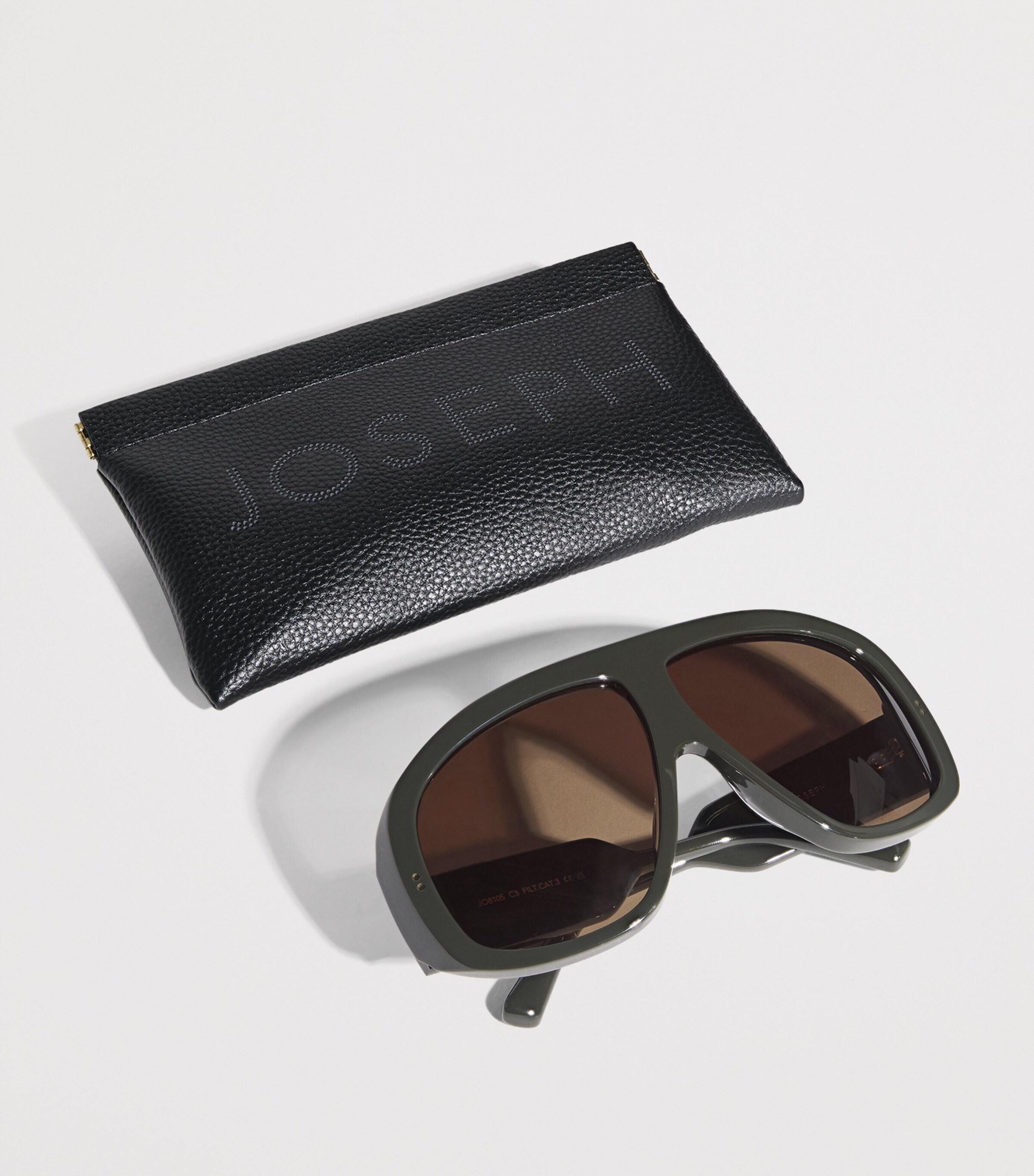 Joseph Aviator Atlas Sunglasses Graphite Image 4