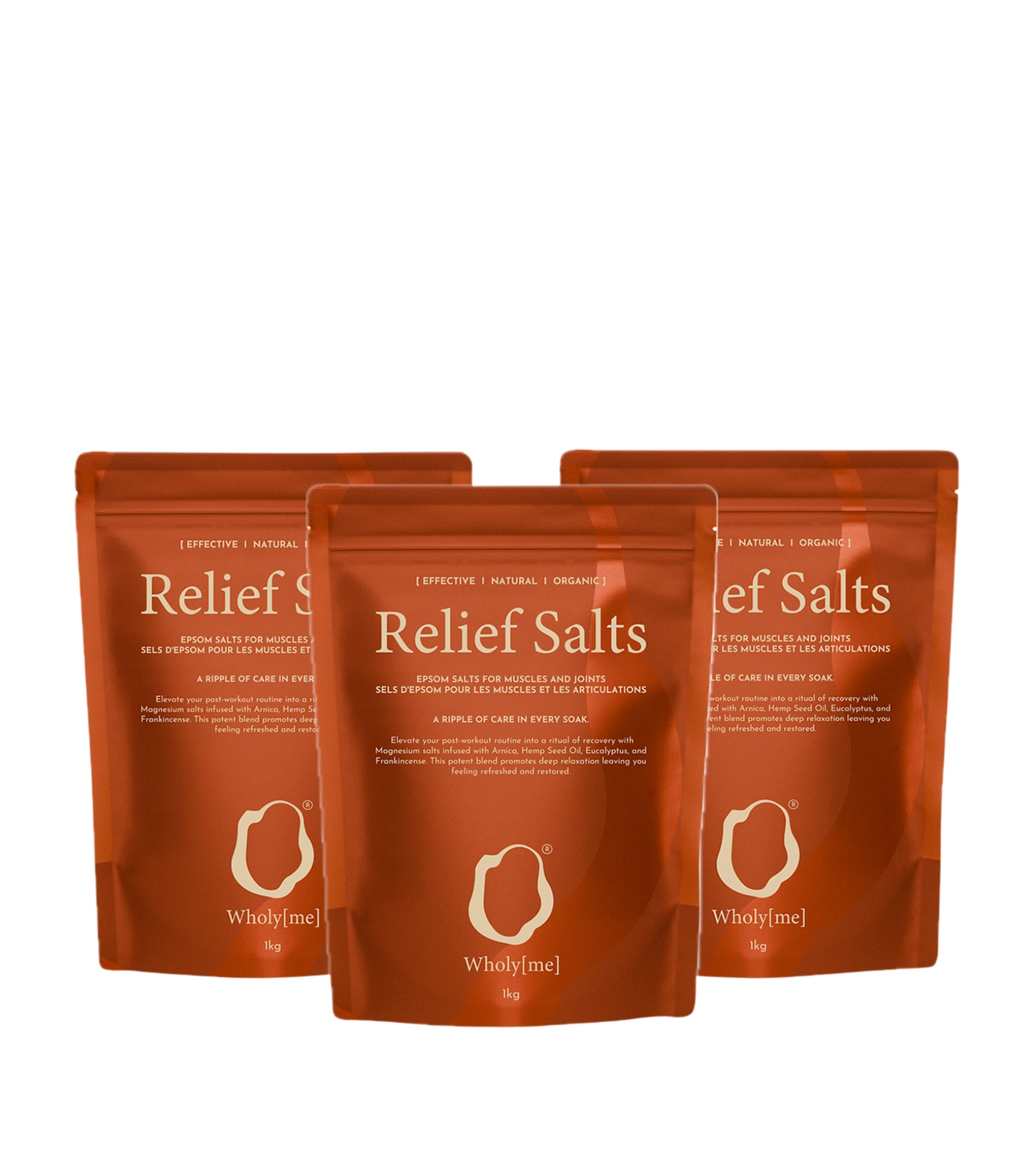 Recover Relief Salts (3 x 1kg) NO COLOUR Image 1