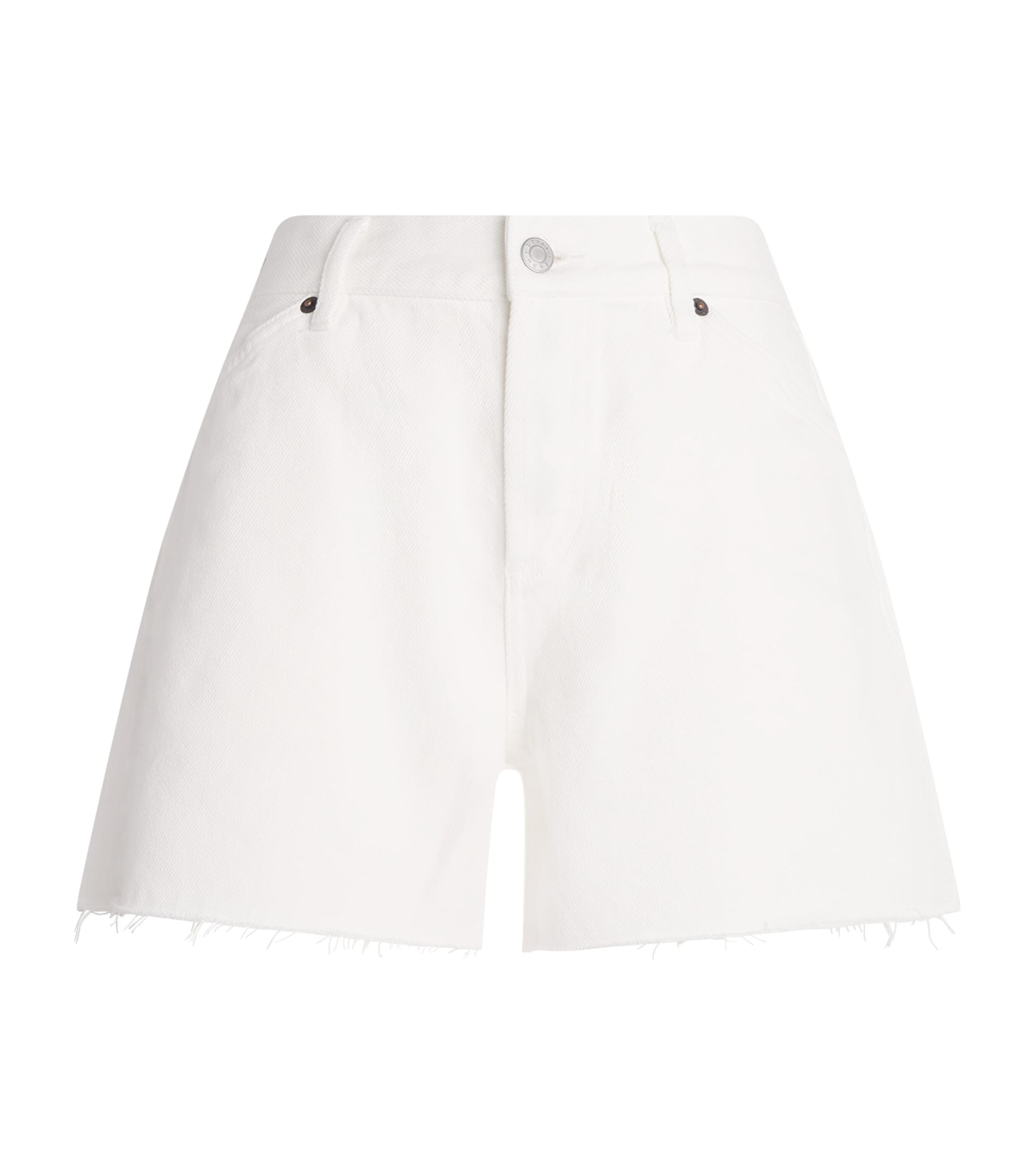 STILL HERE Womens Denim Shorts Milk Image 1