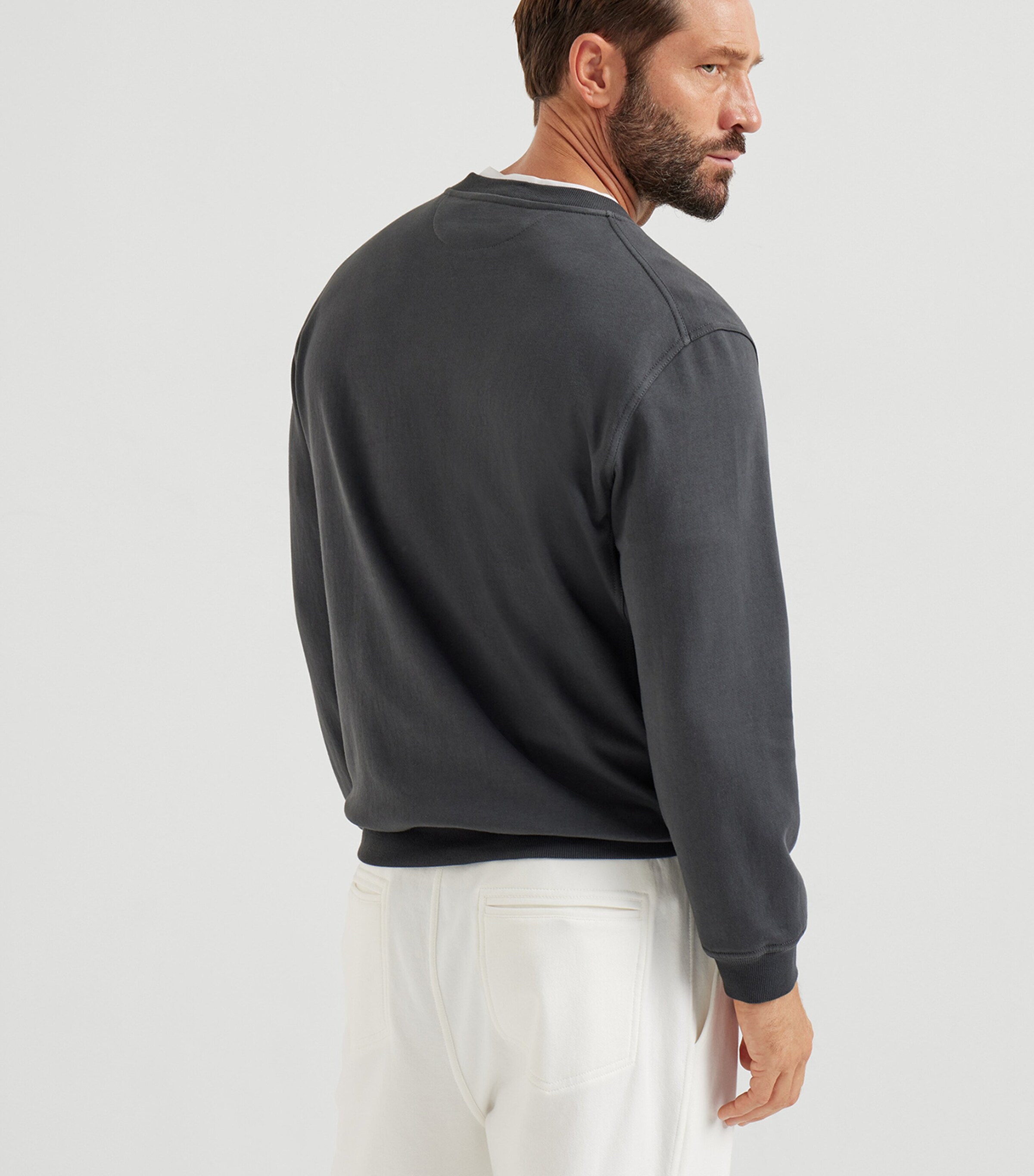 Cotton-Blend Graphic Sweatshirt C9653 Image 4