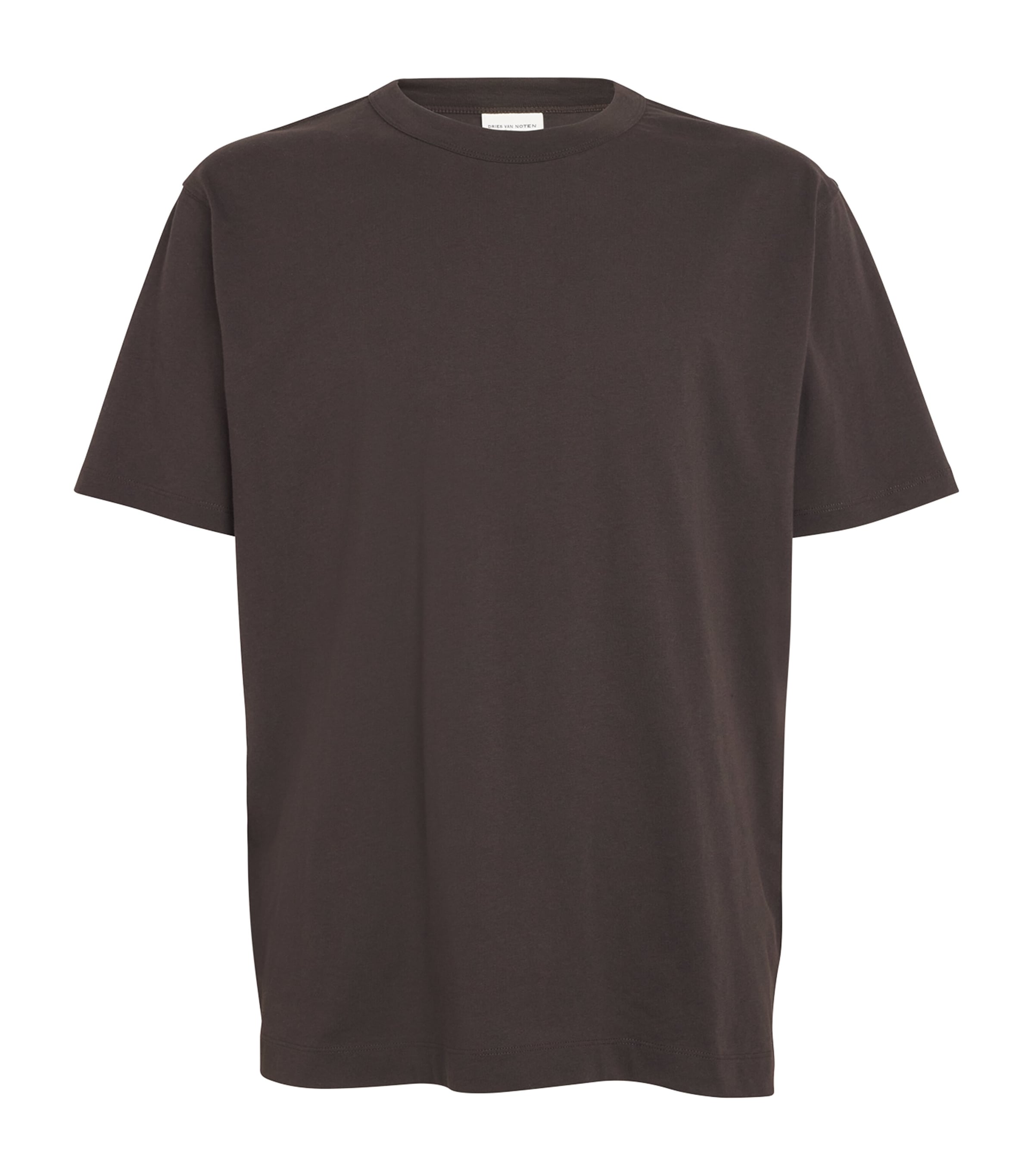 Dries Van Noten Cotton T-shirt In Brown