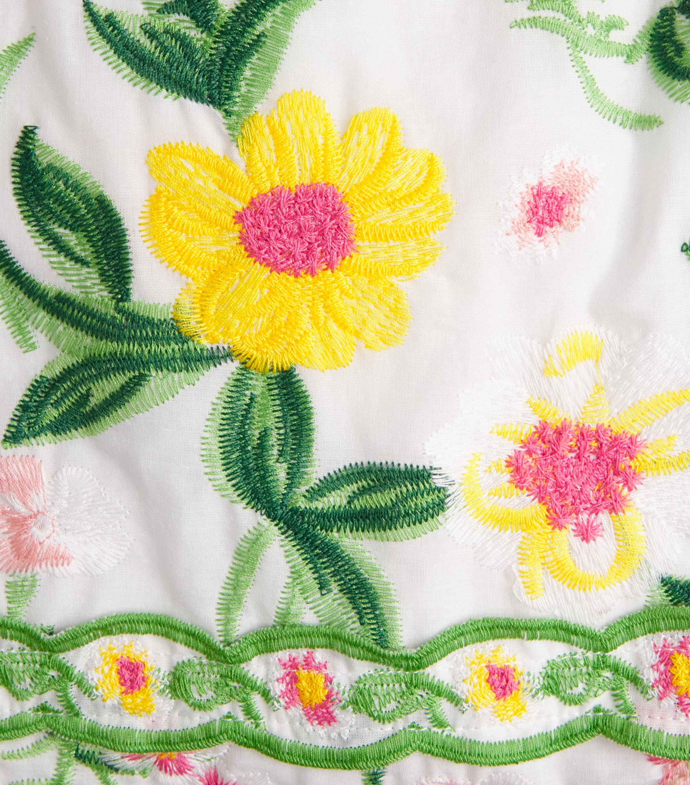 Cotton Embroidered Kaylee Dress (2-16 Years) FLORAL Image 3