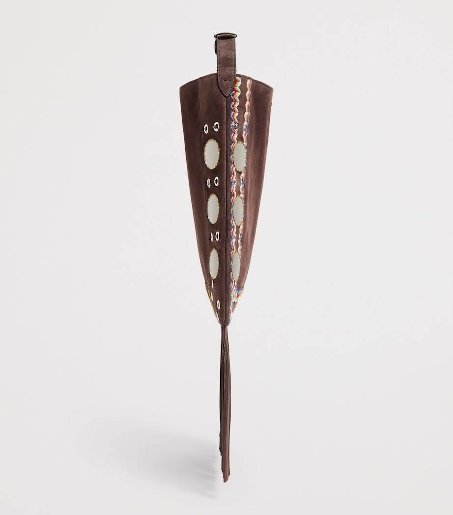 Suede Embellished Nellcôte Shoulder Bag RCB Image 5