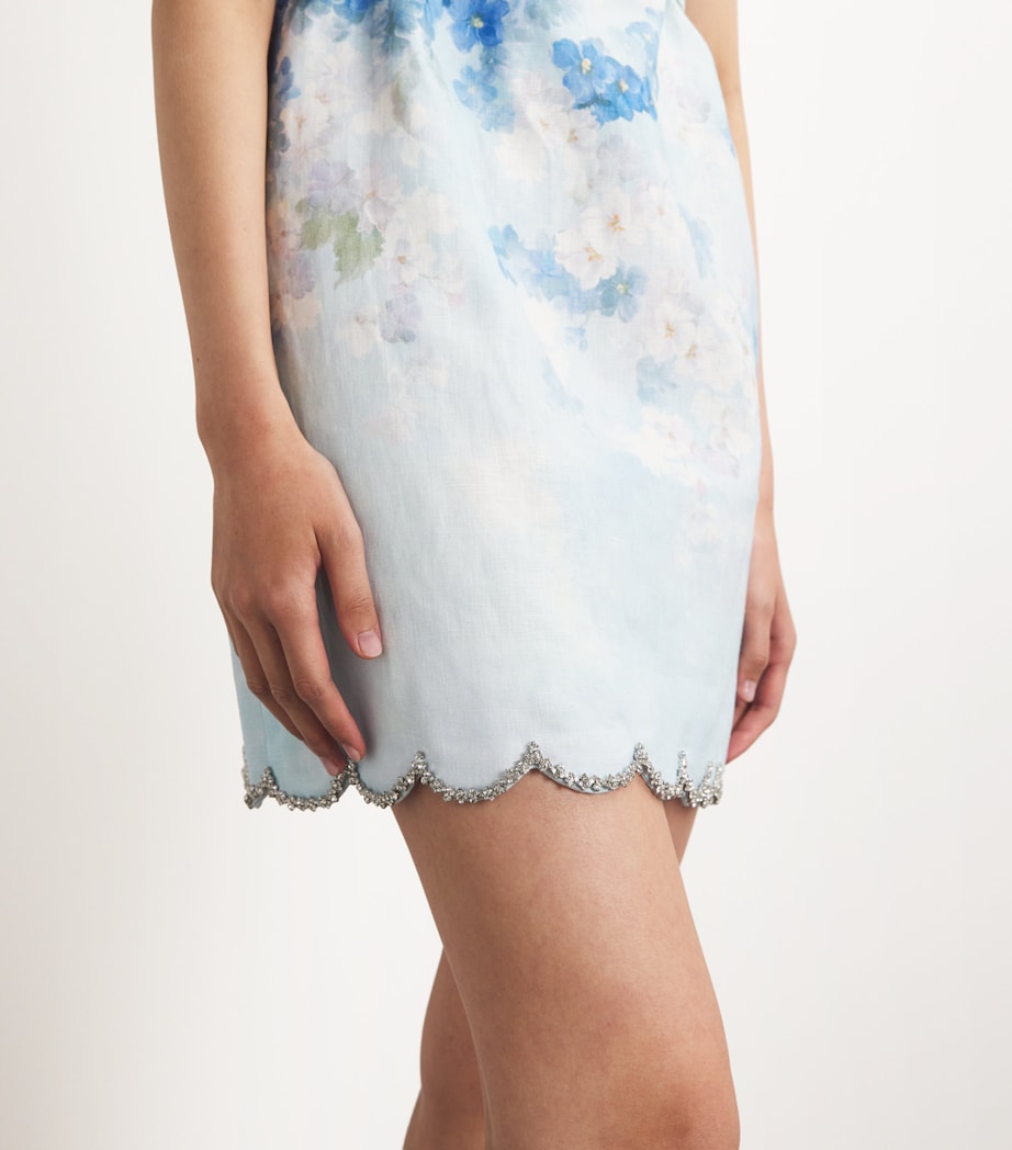 crush scalloped mini dress Zimmermann Crush Scalloped Shift Mini Dress