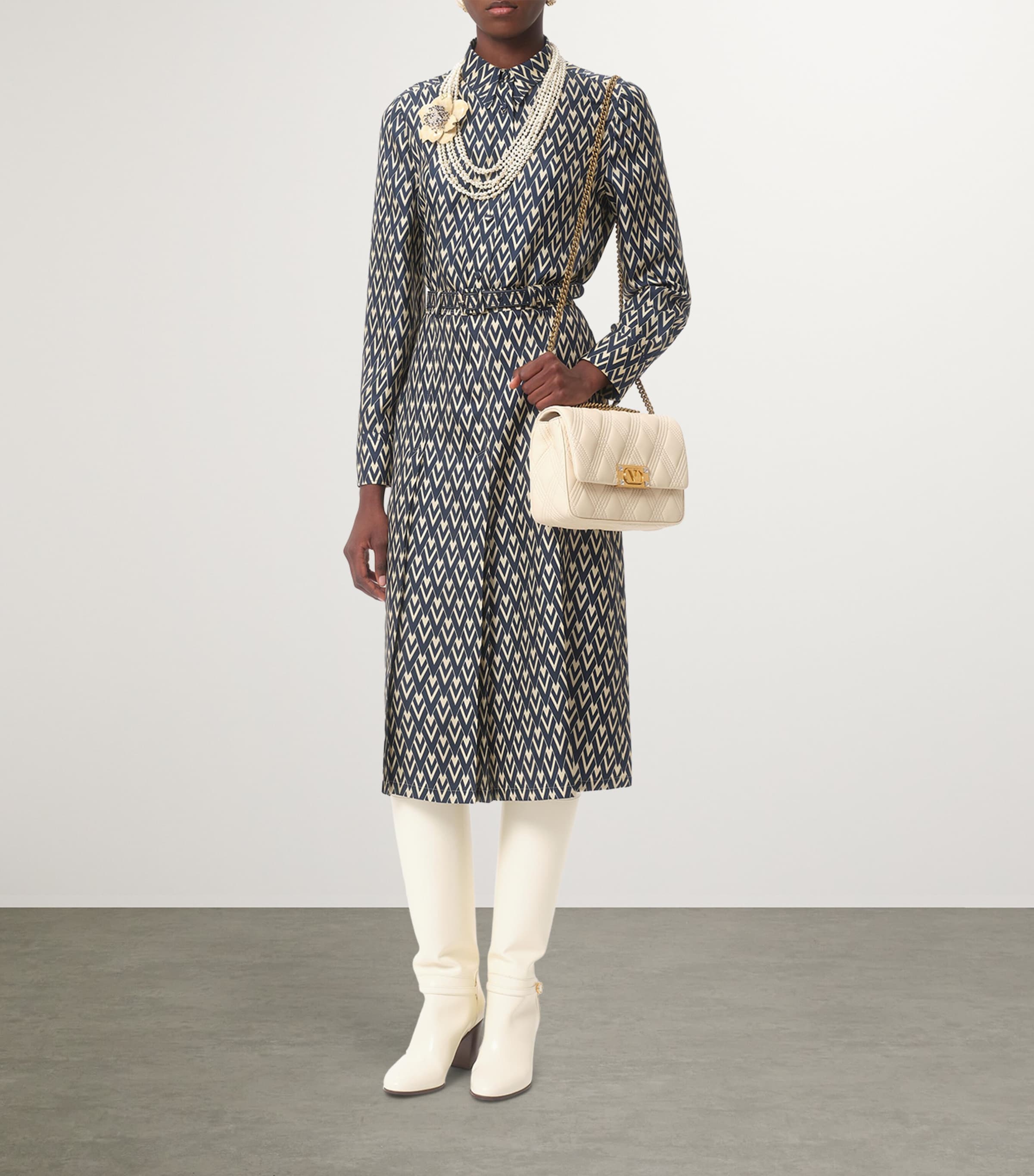 Valentino Garavani Silk V Print Shirt | Harrods US