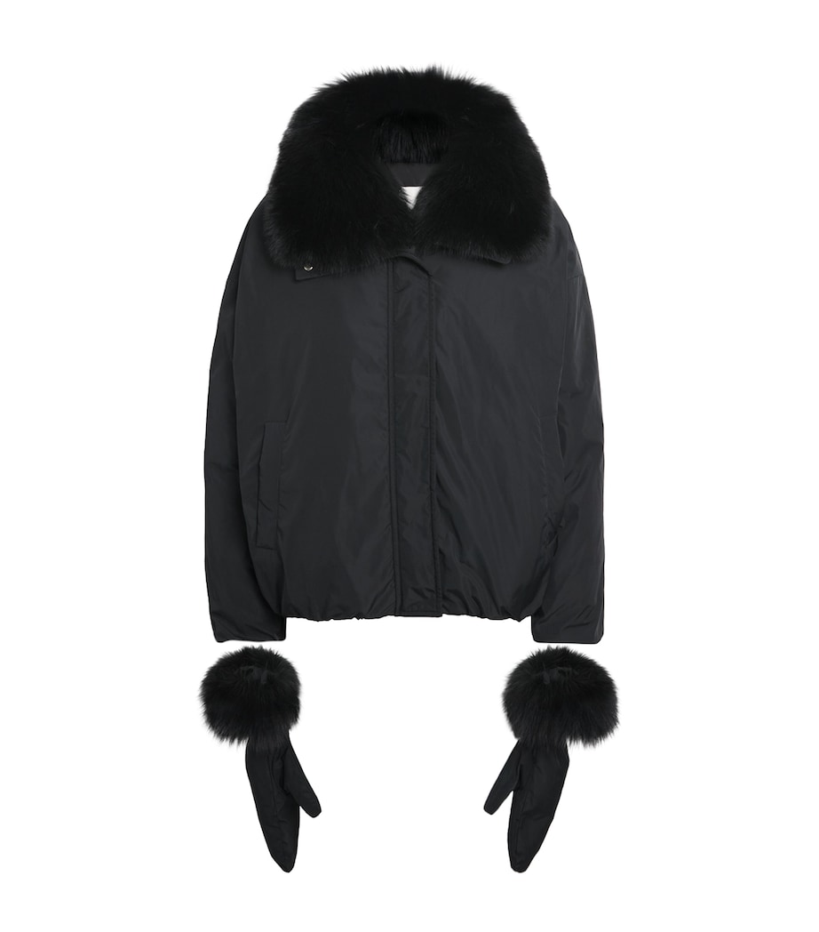 Down-Fox Fur Technical Padded Jacket C99 Image 1