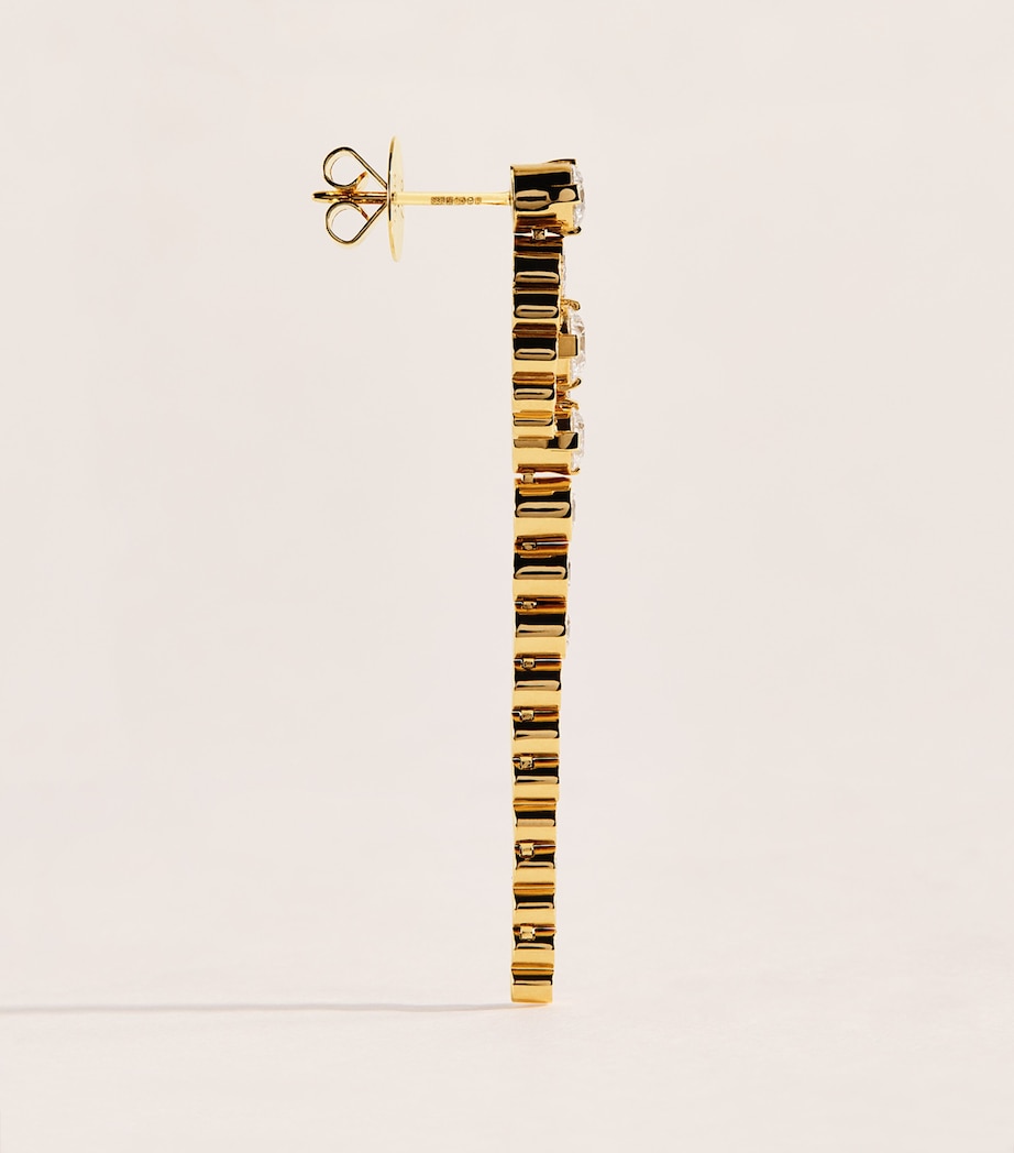 Sophie Bille Brahe Yellow Gold and Diamond Escargot de Rêve Earrings Yellow Gold Image 3