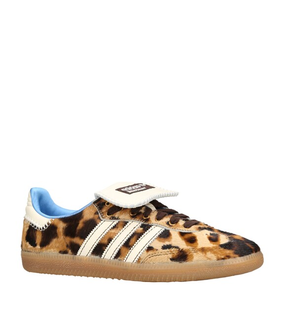 adidas Brown x Wales Bonner Leopard Print Samba Sneakers | Harrods UK