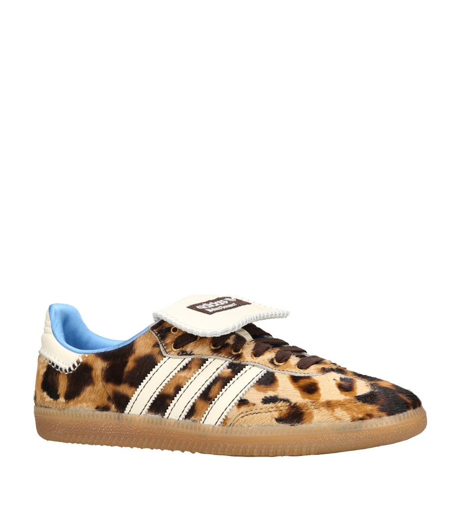 adidas Brown x Wales Bonner Leopard Print Samba Sneakers | Harrods UK