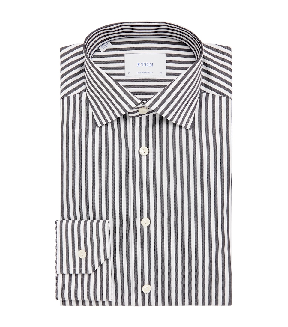 Organic Cotton Twill Bengal Stripe Shirt