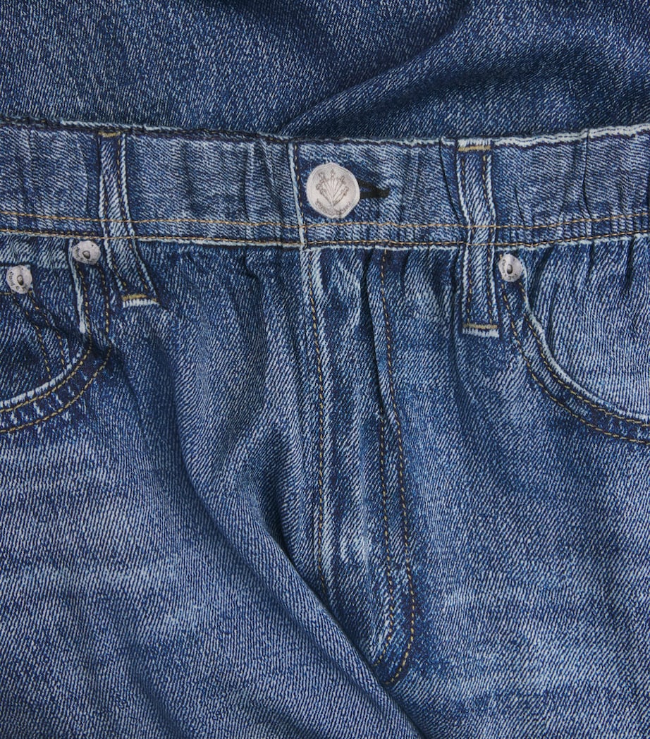 Rag & Bone Womens Miramar Denim-Effect Sweatpants Lgoon Image 6