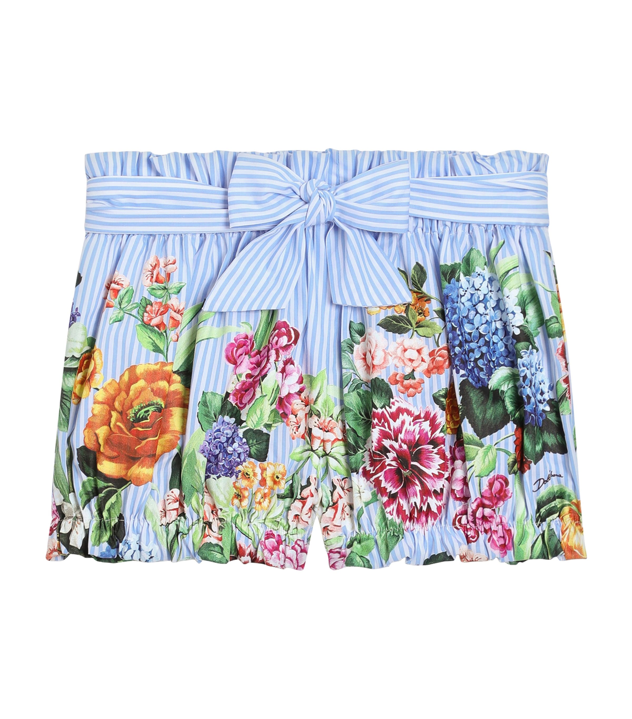 Dolce & Gabbana Cotton Poplin Floral Shorts