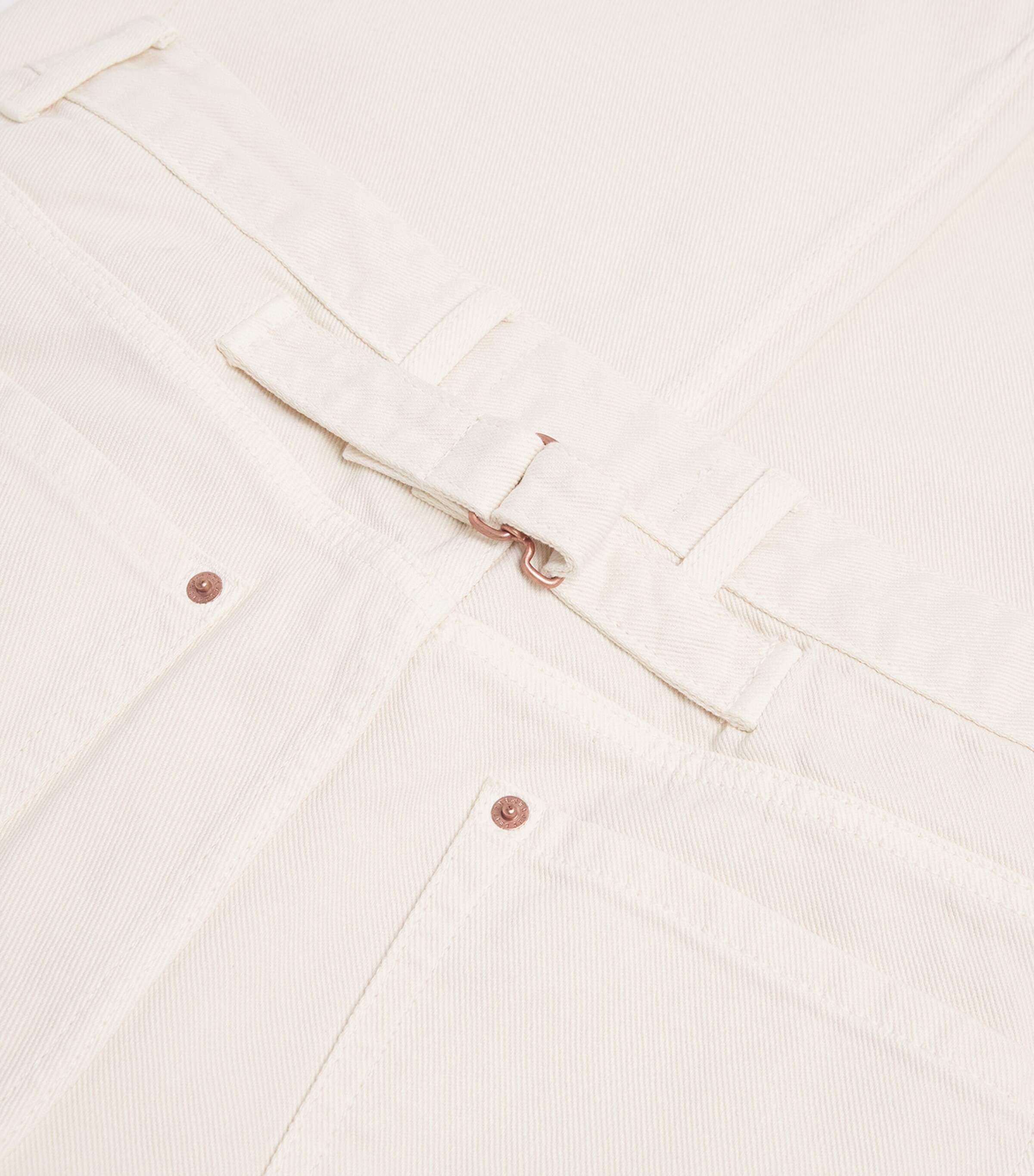 Curved Seam Jeans IVORY Image 5