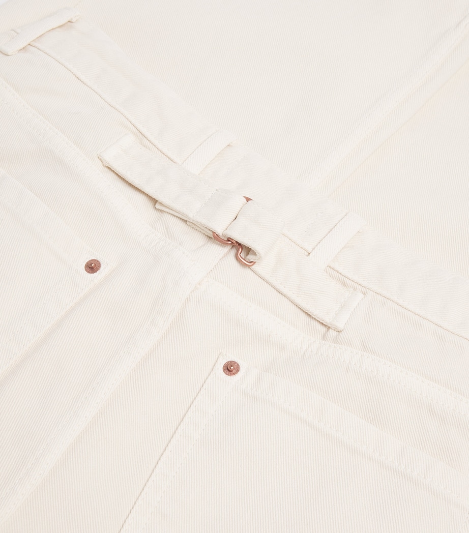 Curved Seam Jeans IVORY Image 5