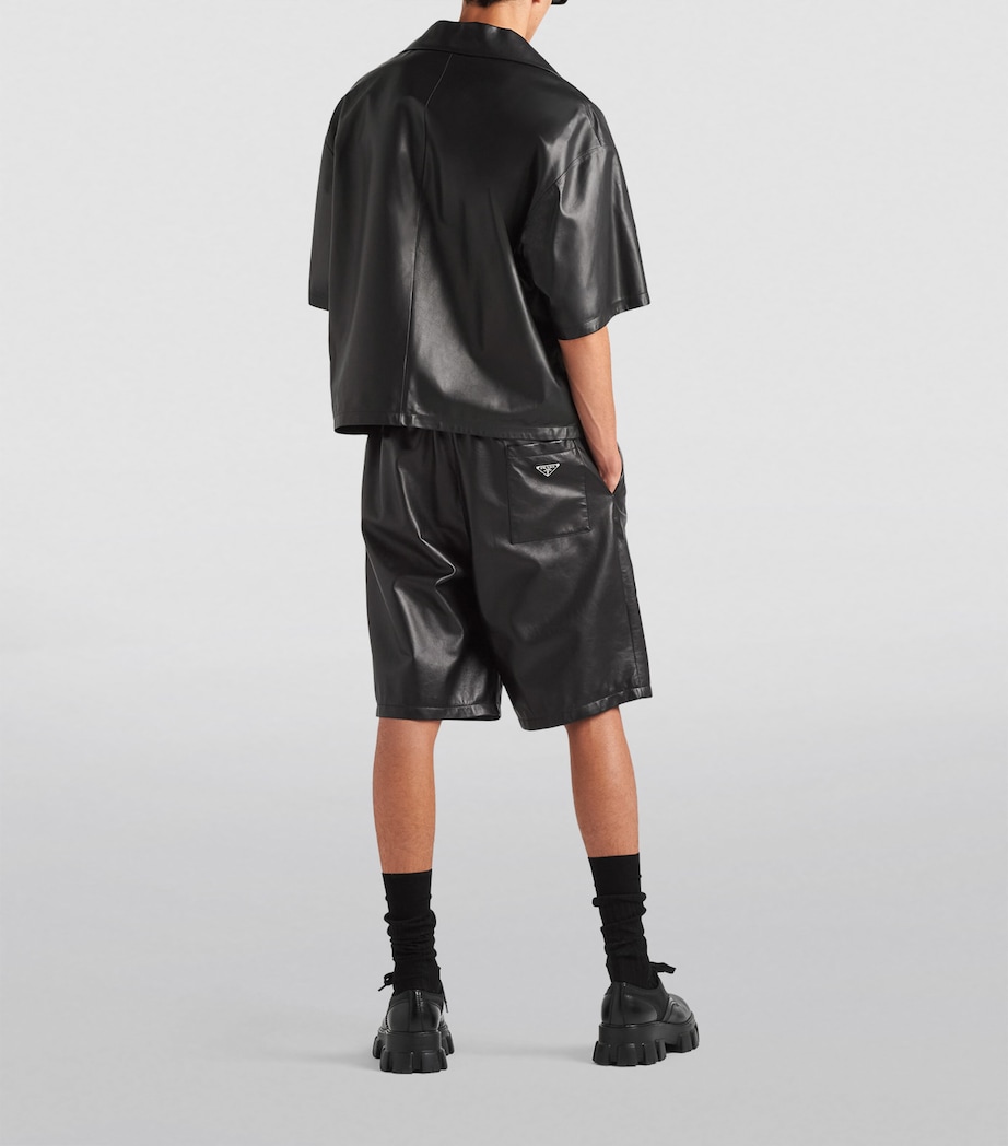 Leather Bermuda Shorts F0002 Image 4