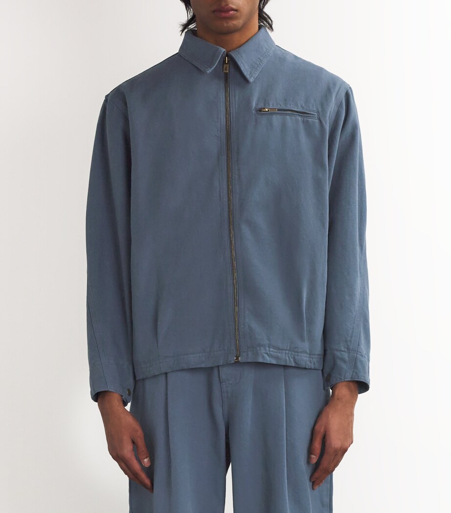 Cotton Work Jacket BLUE Image 3