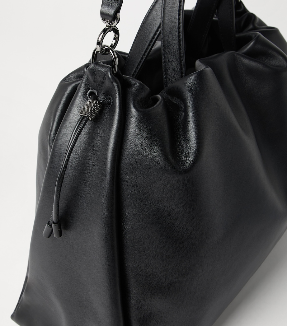 Large Leather Mellow Bucket Bag C101 Image 3