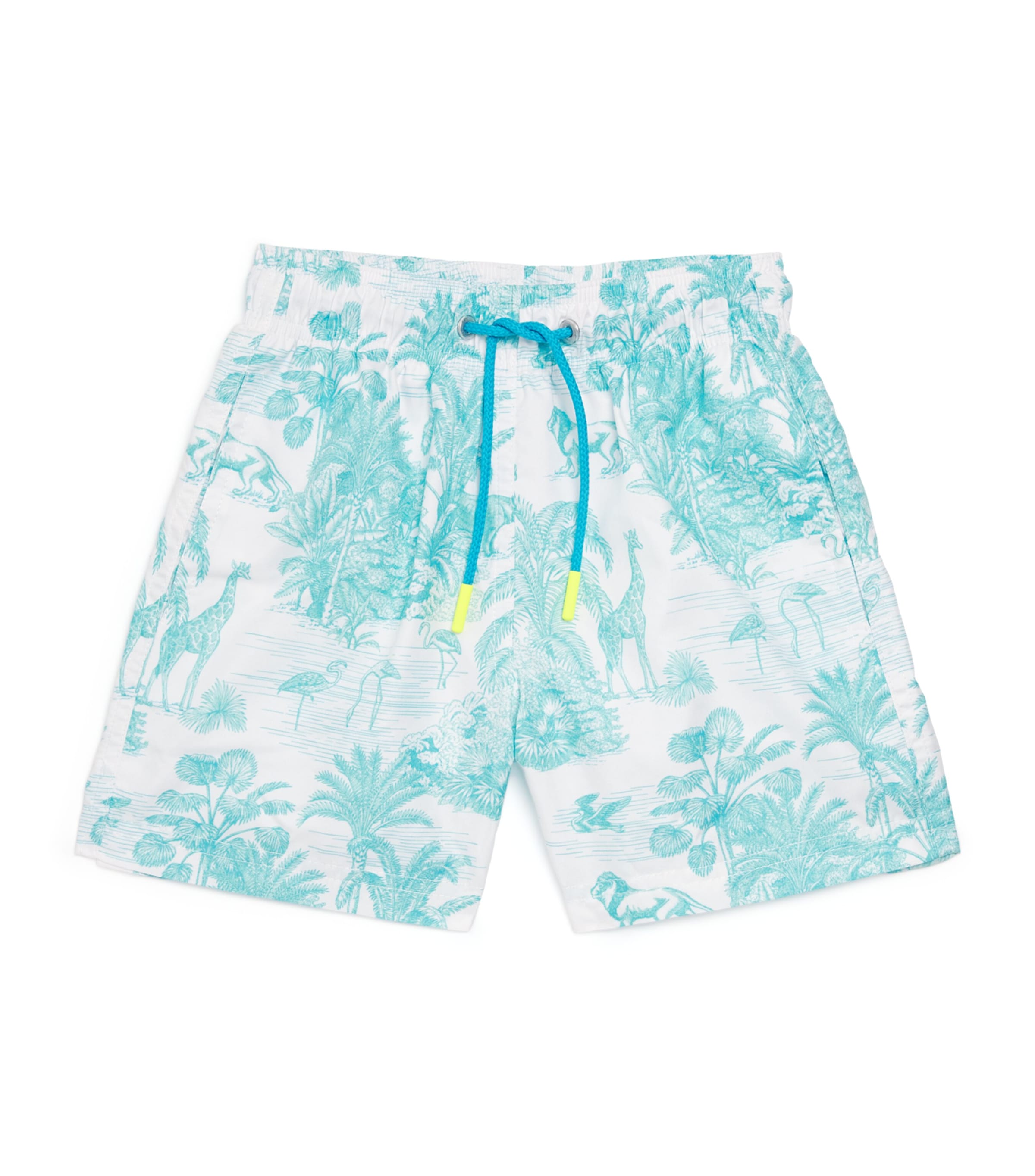 Jungle Print Swim Shorts (2-12 Years) JUNGLE TURQUOISE Image 1