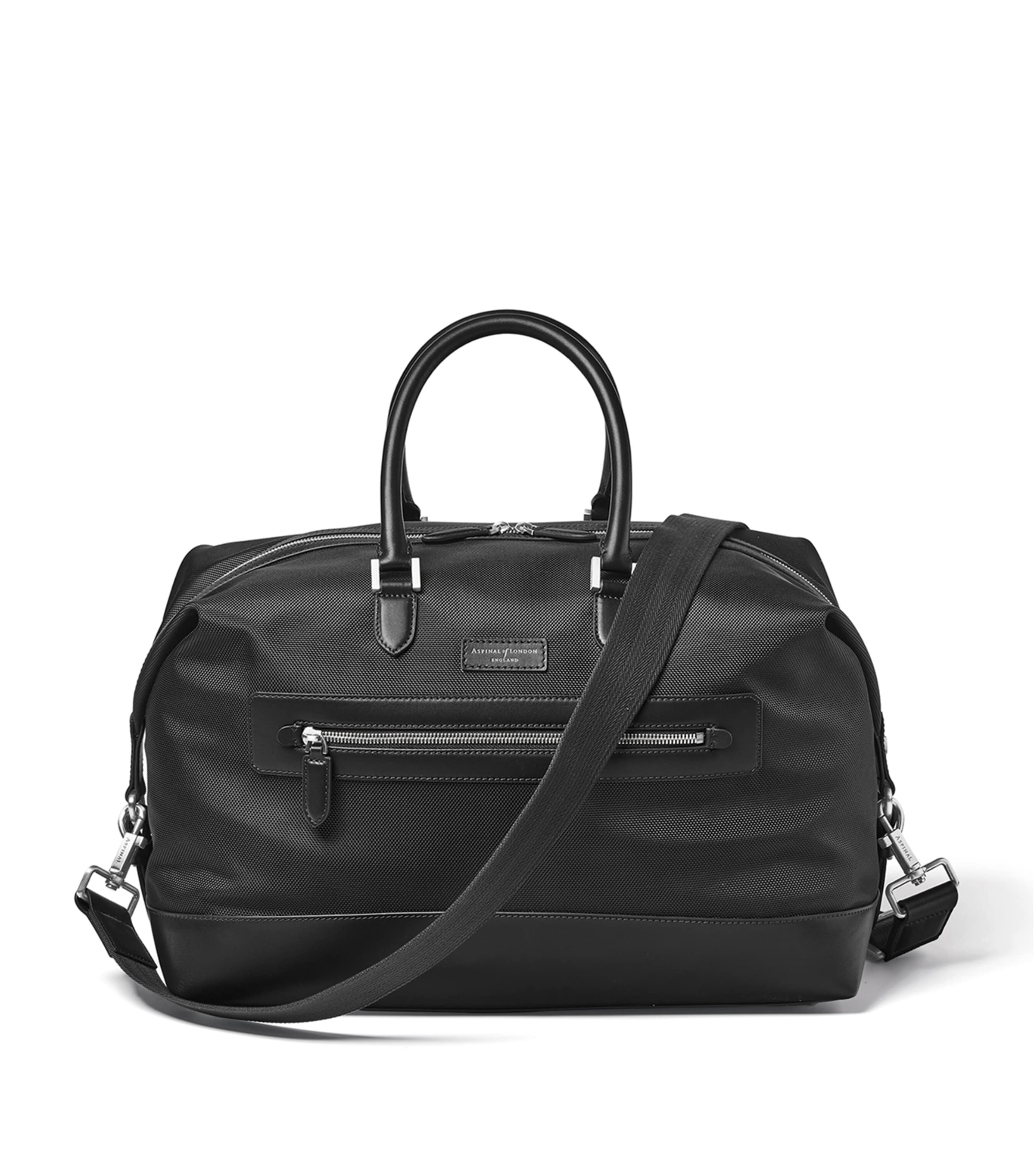 Shop Aspinal Of London Nylon Holdall In Black