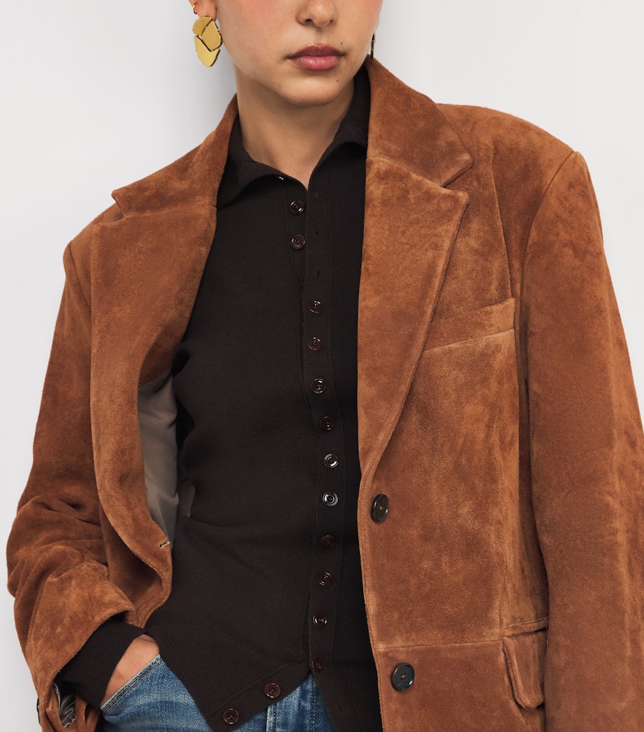 Suede Benny Blazer WHISKEY Image 6